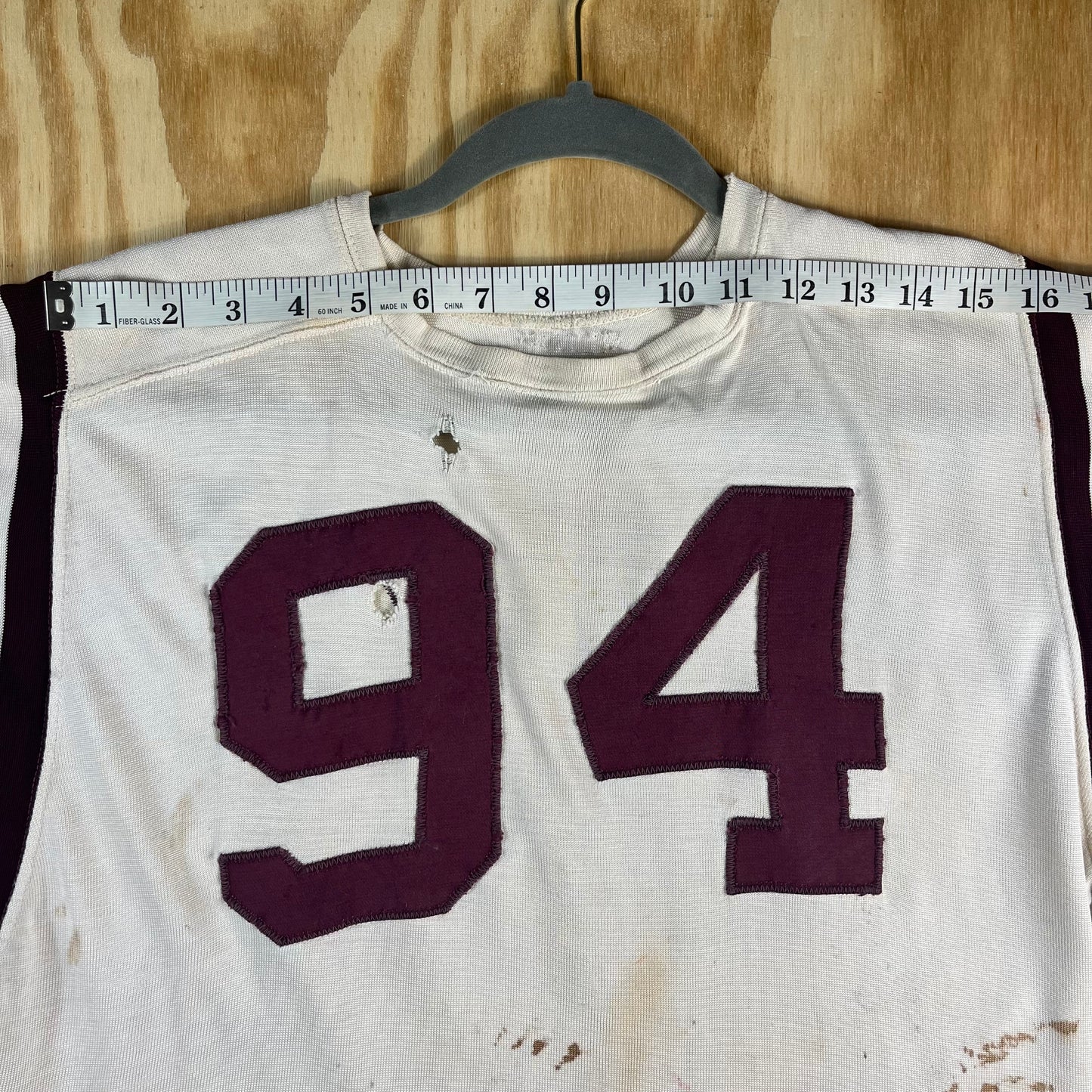 70s VTG thrashed tackle twill football jersey 94 - S/M