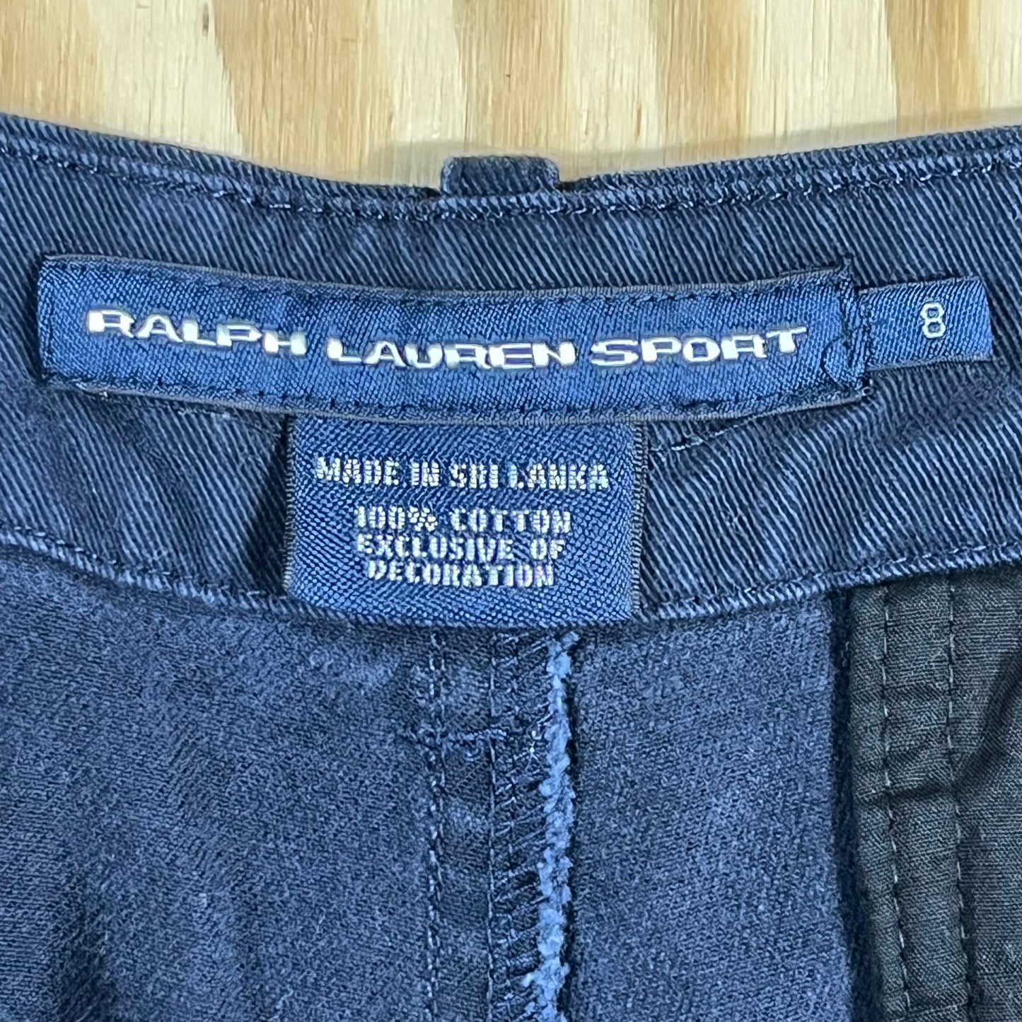 preloved Ralph Lauren Sport khaki navy cotton chino shorts - S/M