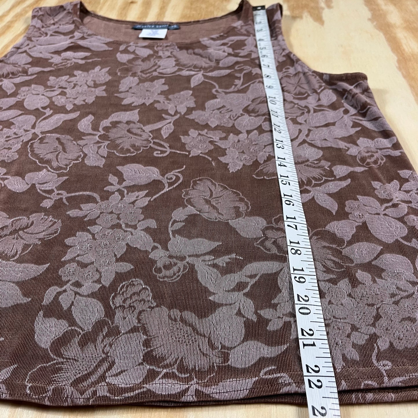 Y2K VTG Jessica Holbrook floral stretch tank - M/L