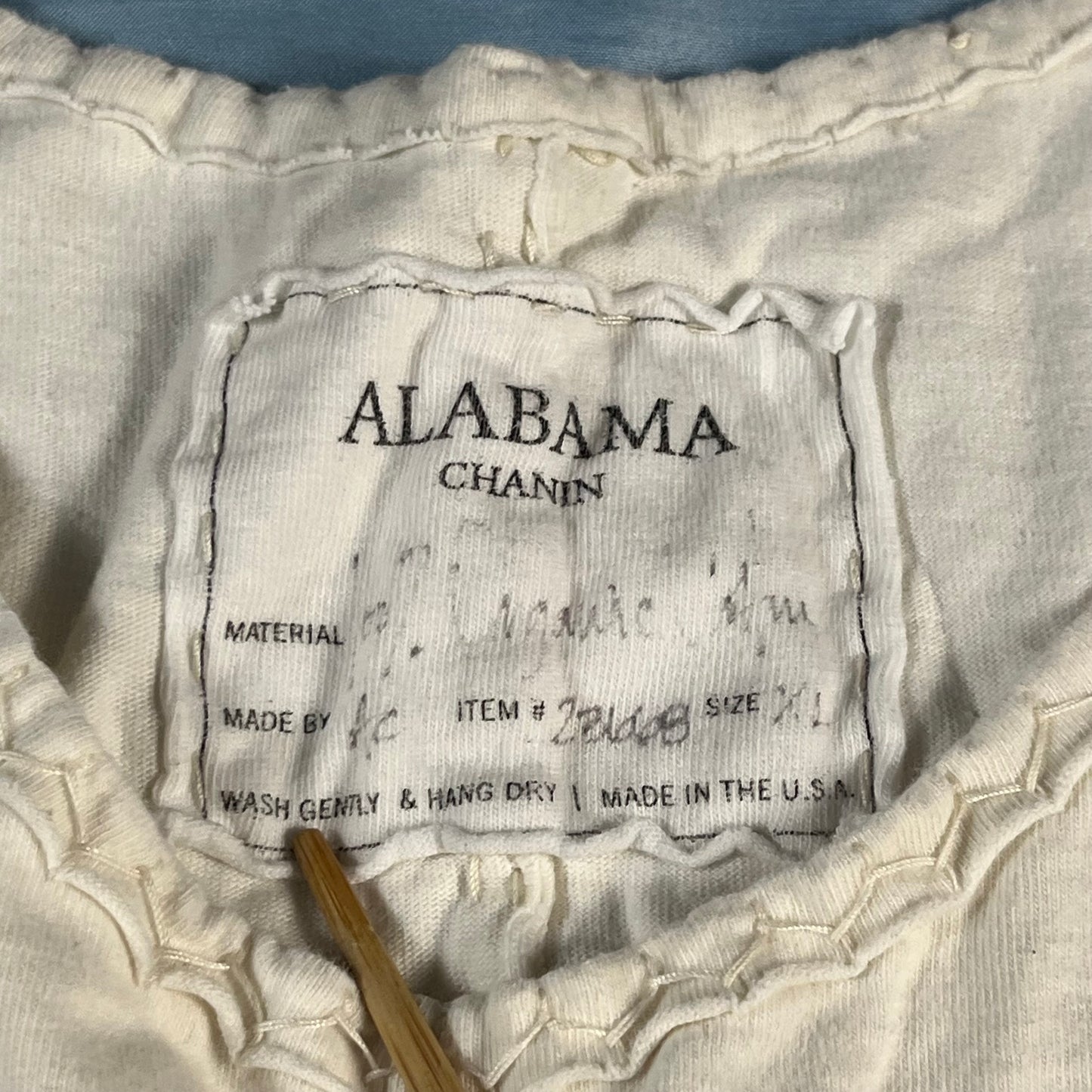 artisan hand-sewn Alabama Chanin “Cynthia” dress - L/XL