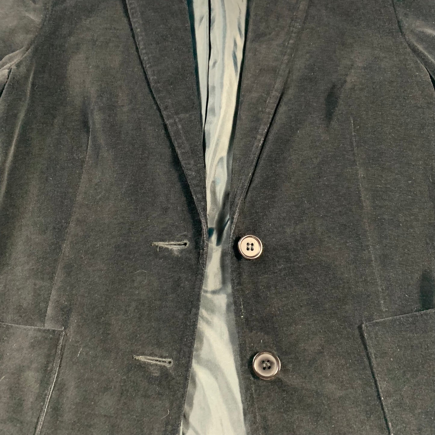 VTG black velvet blazer - size S/M