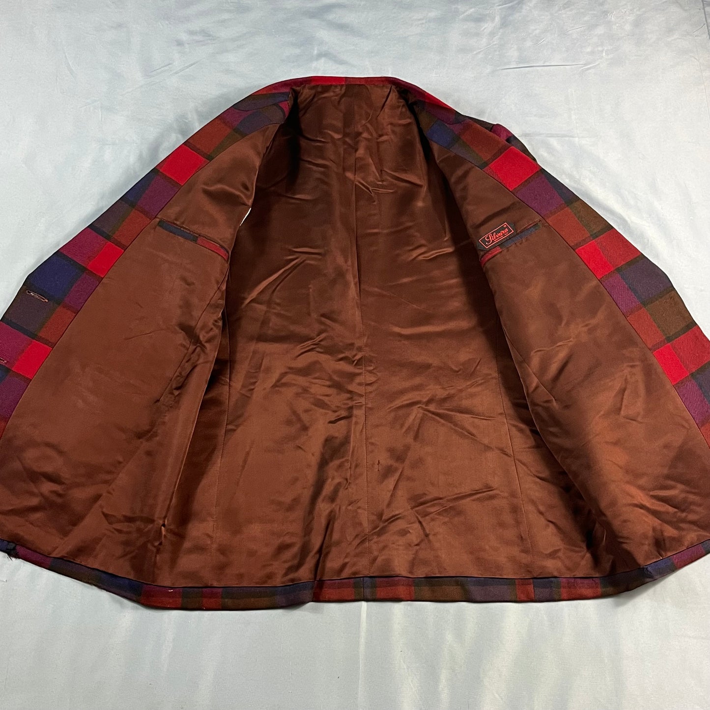 70s 80s VTG plaid blazer - size M/L