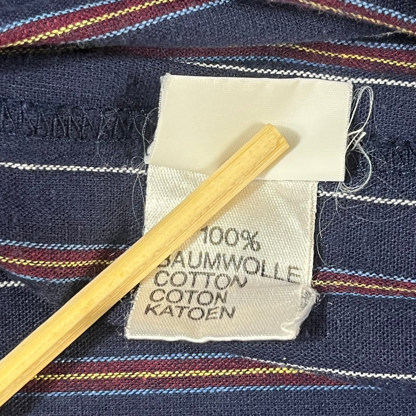 90s VTG multi stripe utility shirt - 1X/2X