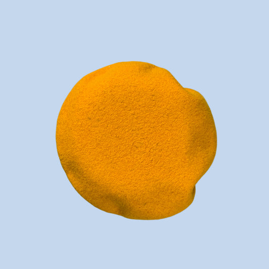 preloved 100% wool yellow beret with drawstring - O/S