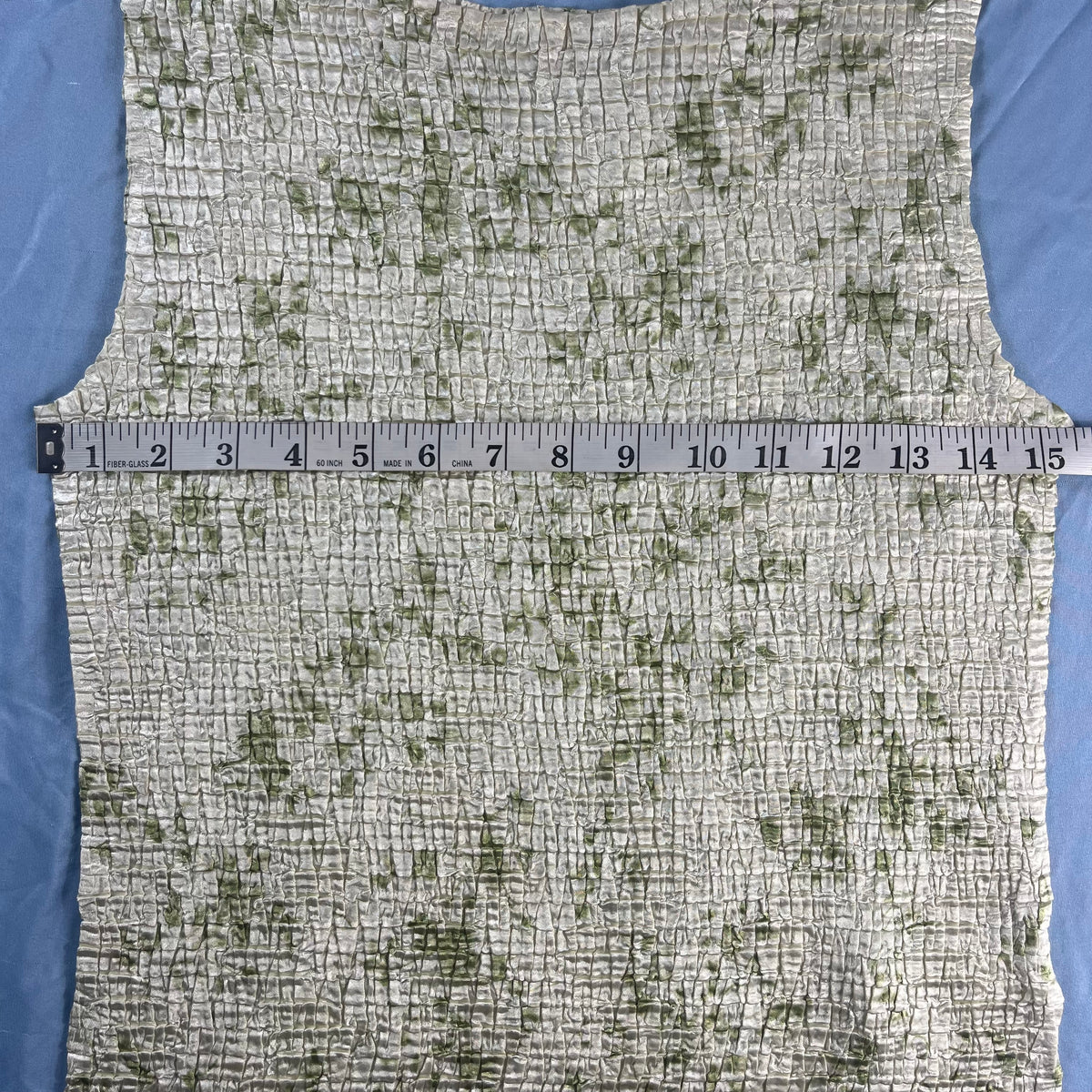 Y2K VTG Casual Corner Annex sage green crinkle popcorn tank top - S/M