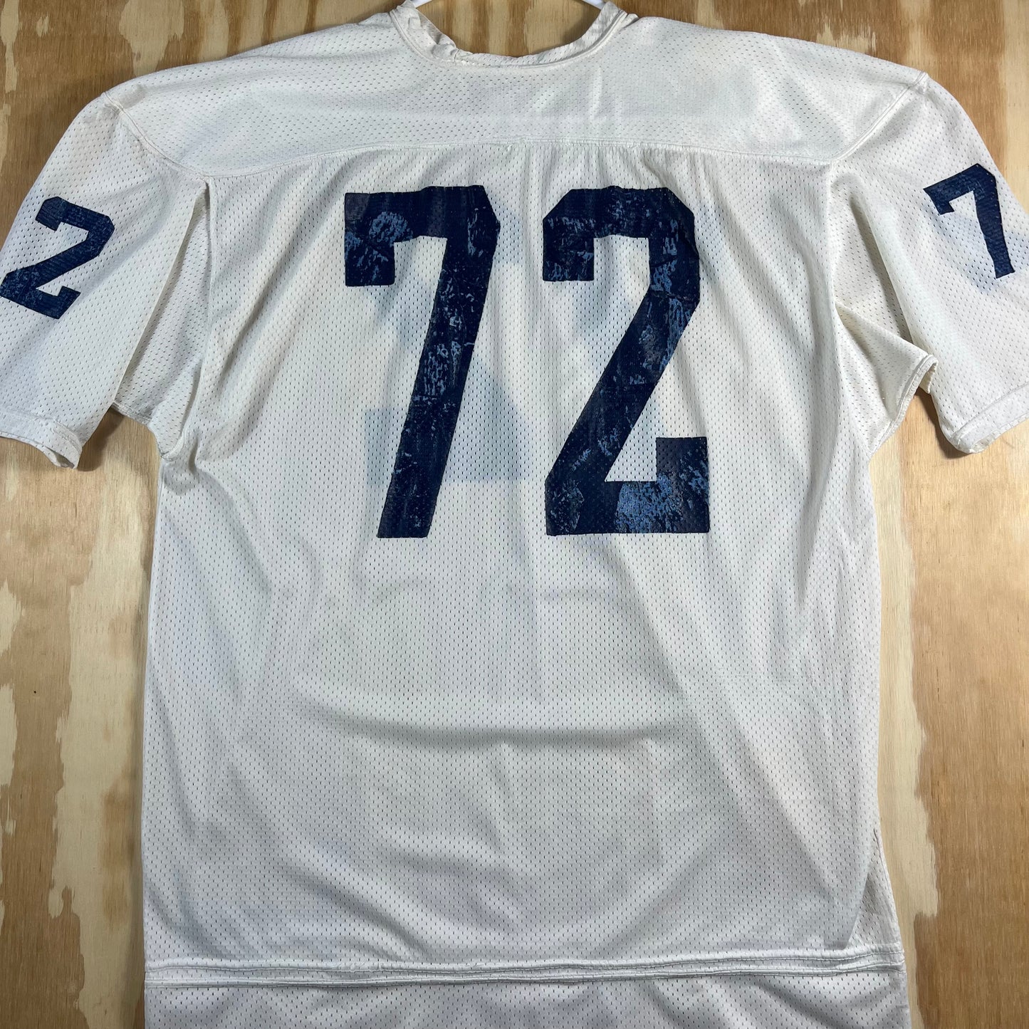 70s VTG Speedline white mesh football jersey - L/XL