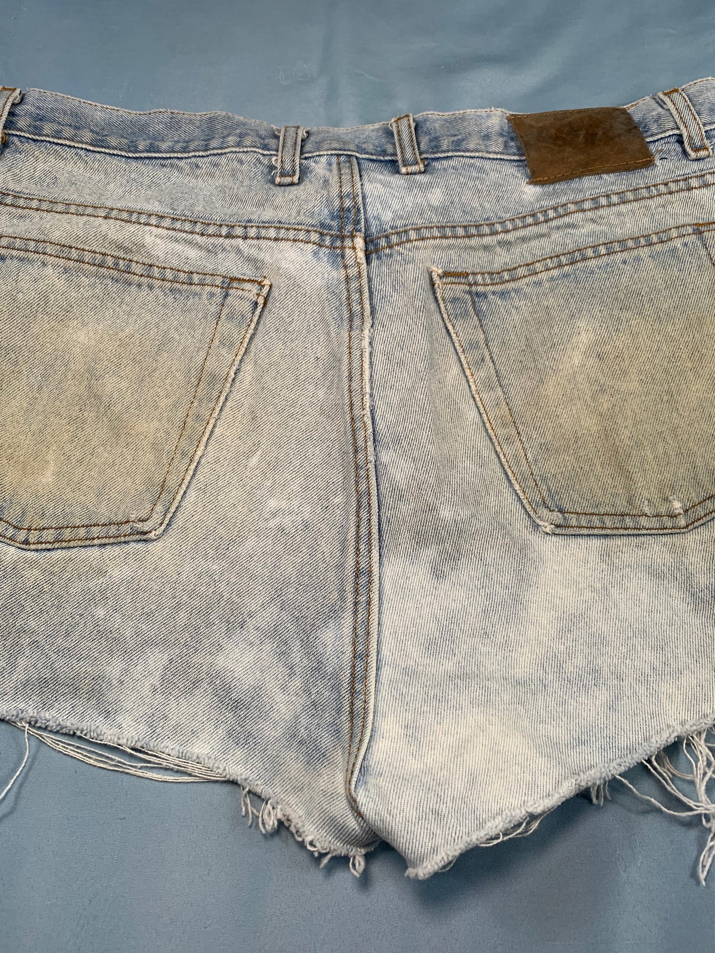 reworked cutoff denim short - M/L