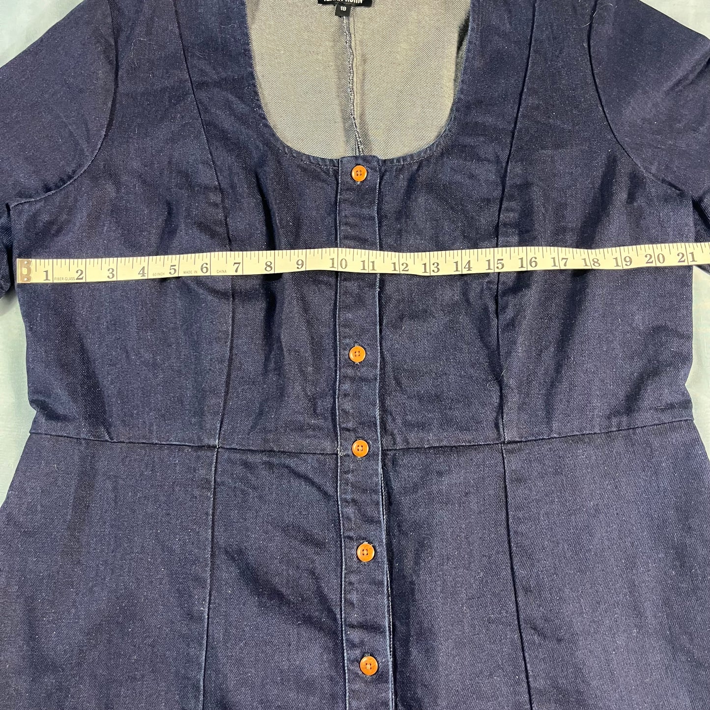 preloved Ilana Kohn archival “Oscar” denim dress - L/XL
