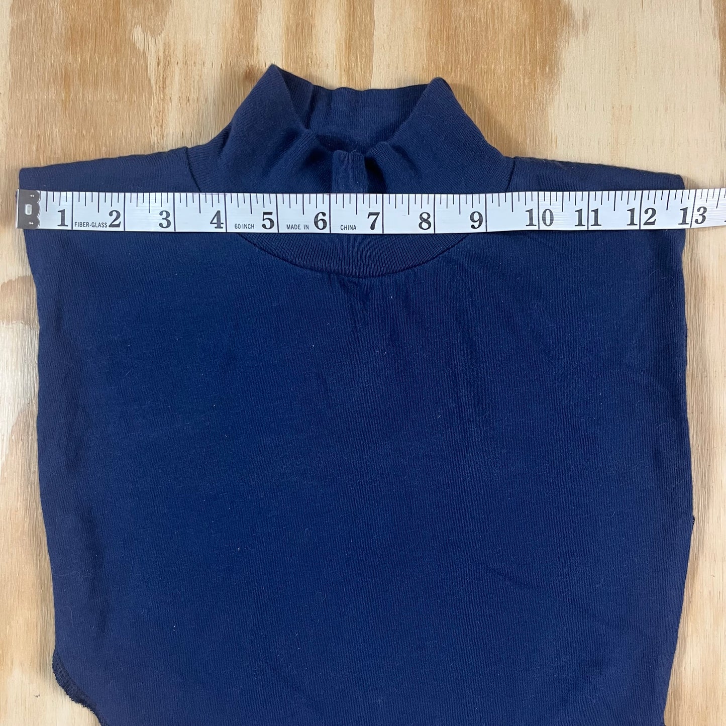 90s VTG Added Extras NY navy turtleneck dickie - O/S