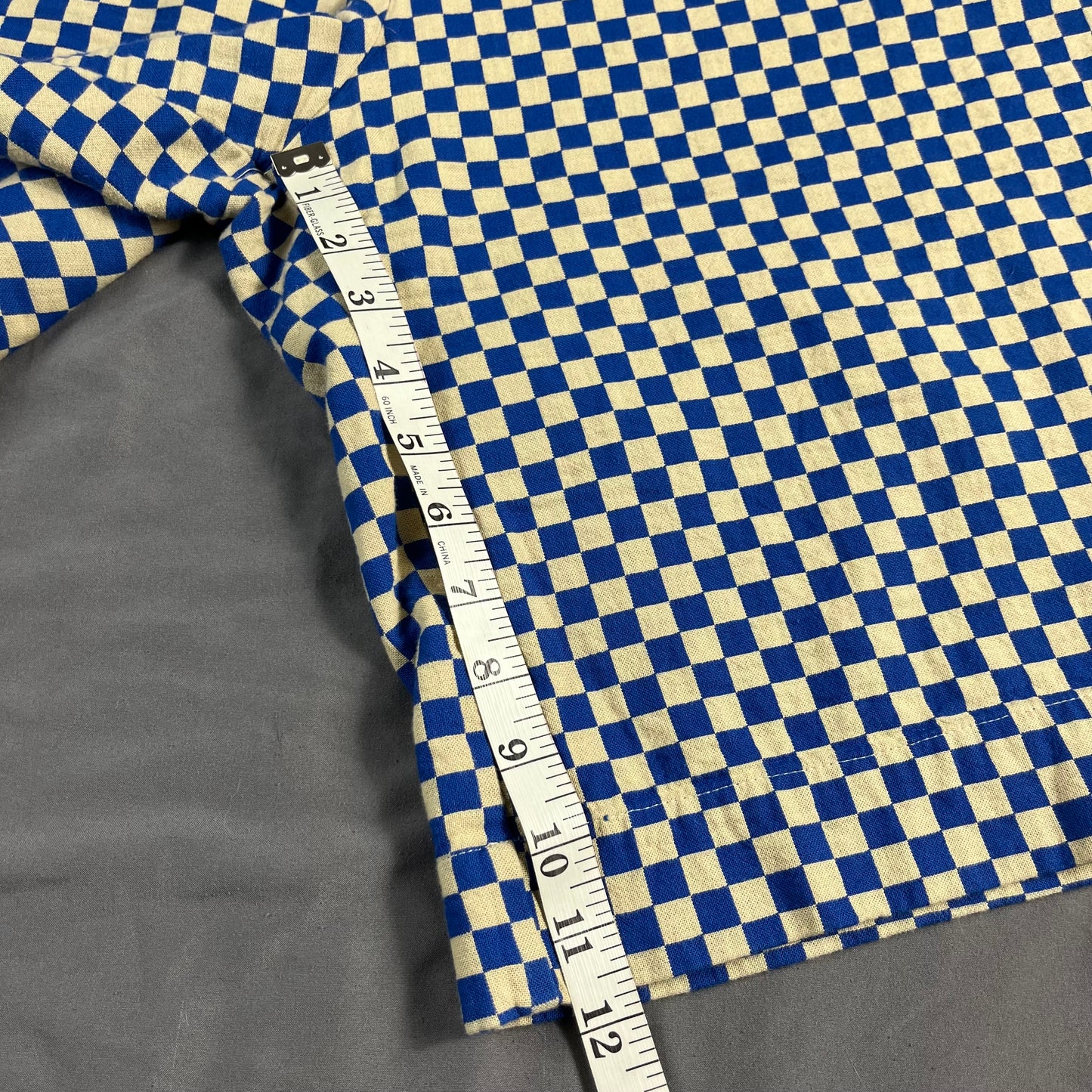 preloved Ilana Kohn archival blue checker shorts - L/XL