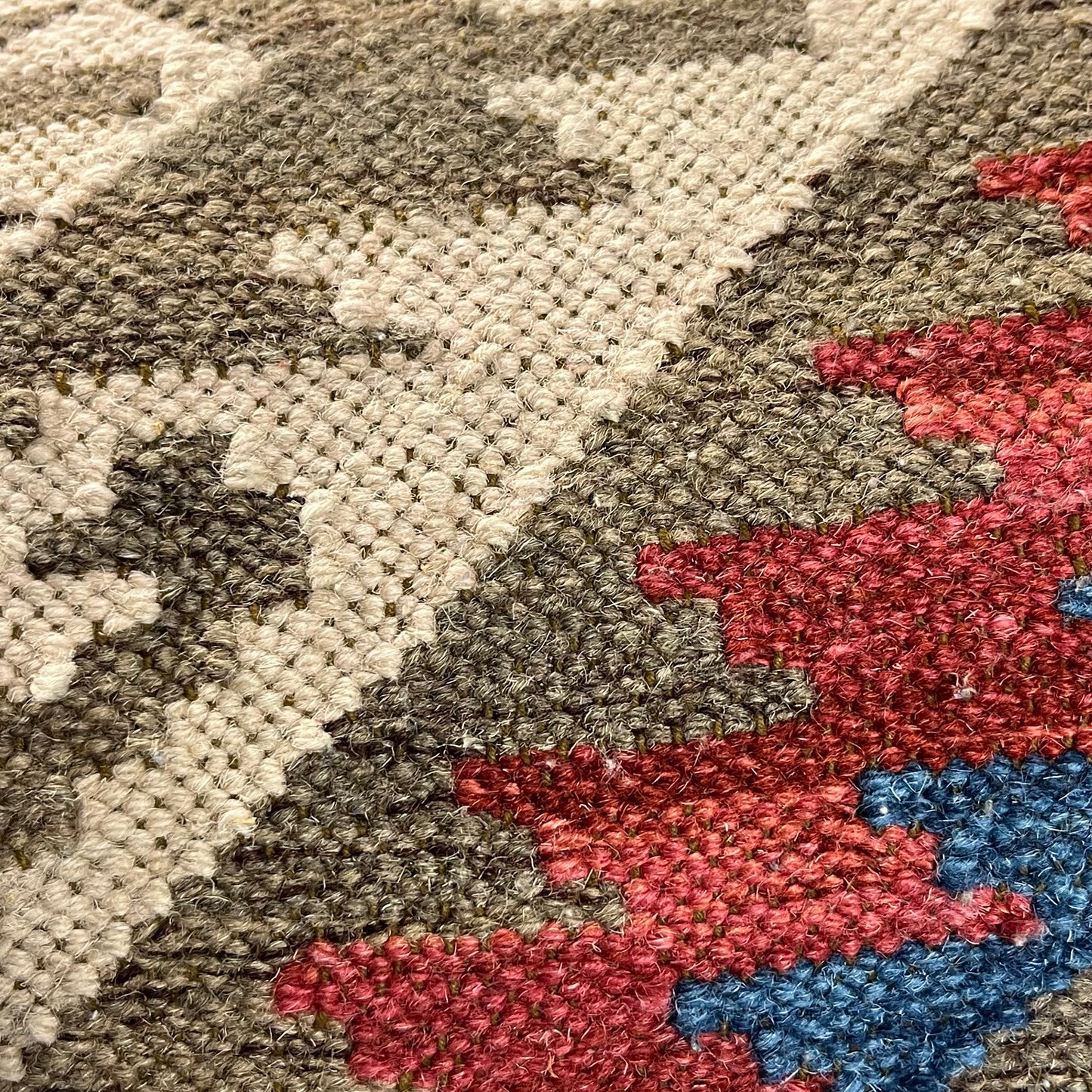 preloved Arhaus hand-woven kilim wool lumbar pillow - O/S