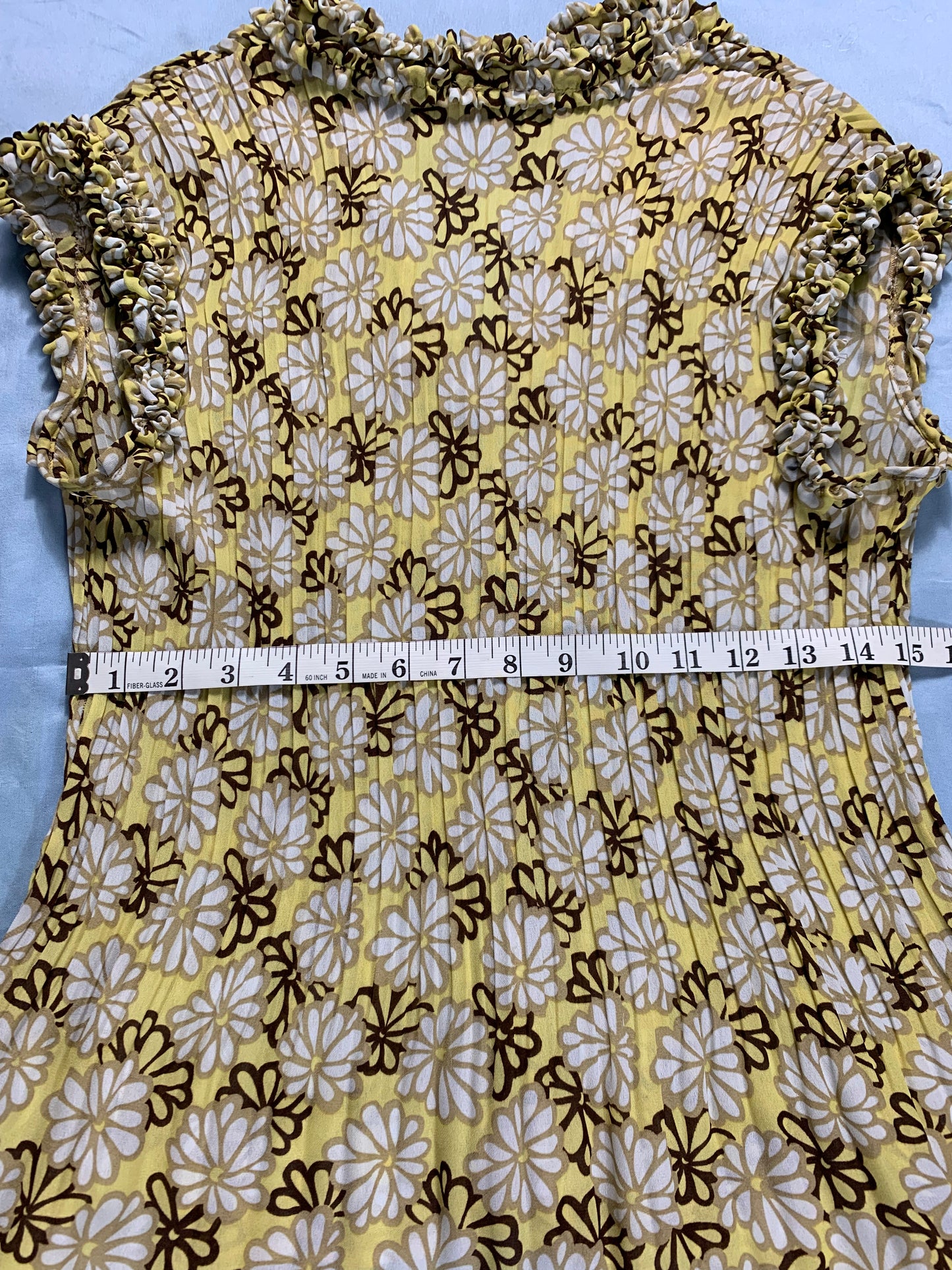 Y2K VTG peplum blouse top - size L
