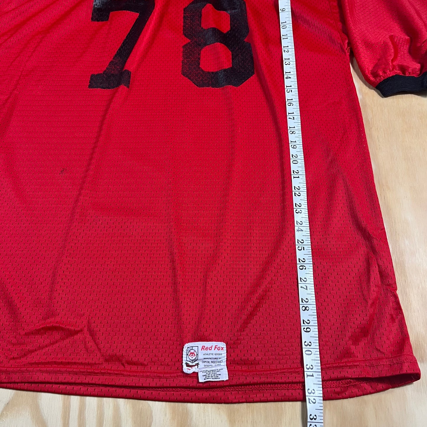 70s VTG Red Fox mesh football jersey 78 - XL/XXL