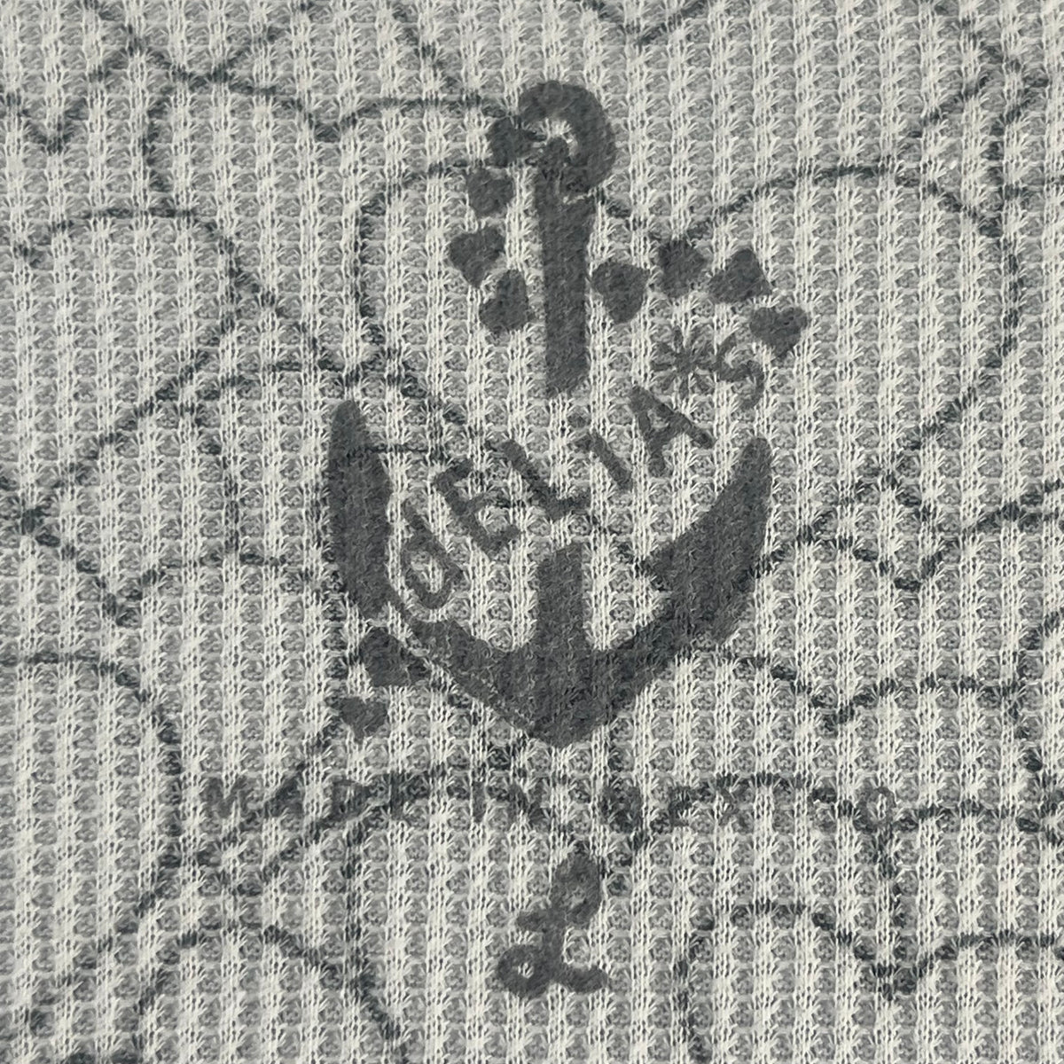 Y2K VTG dELiA*s doodle heart thermal waffle long sleeve top - L - WL/MS