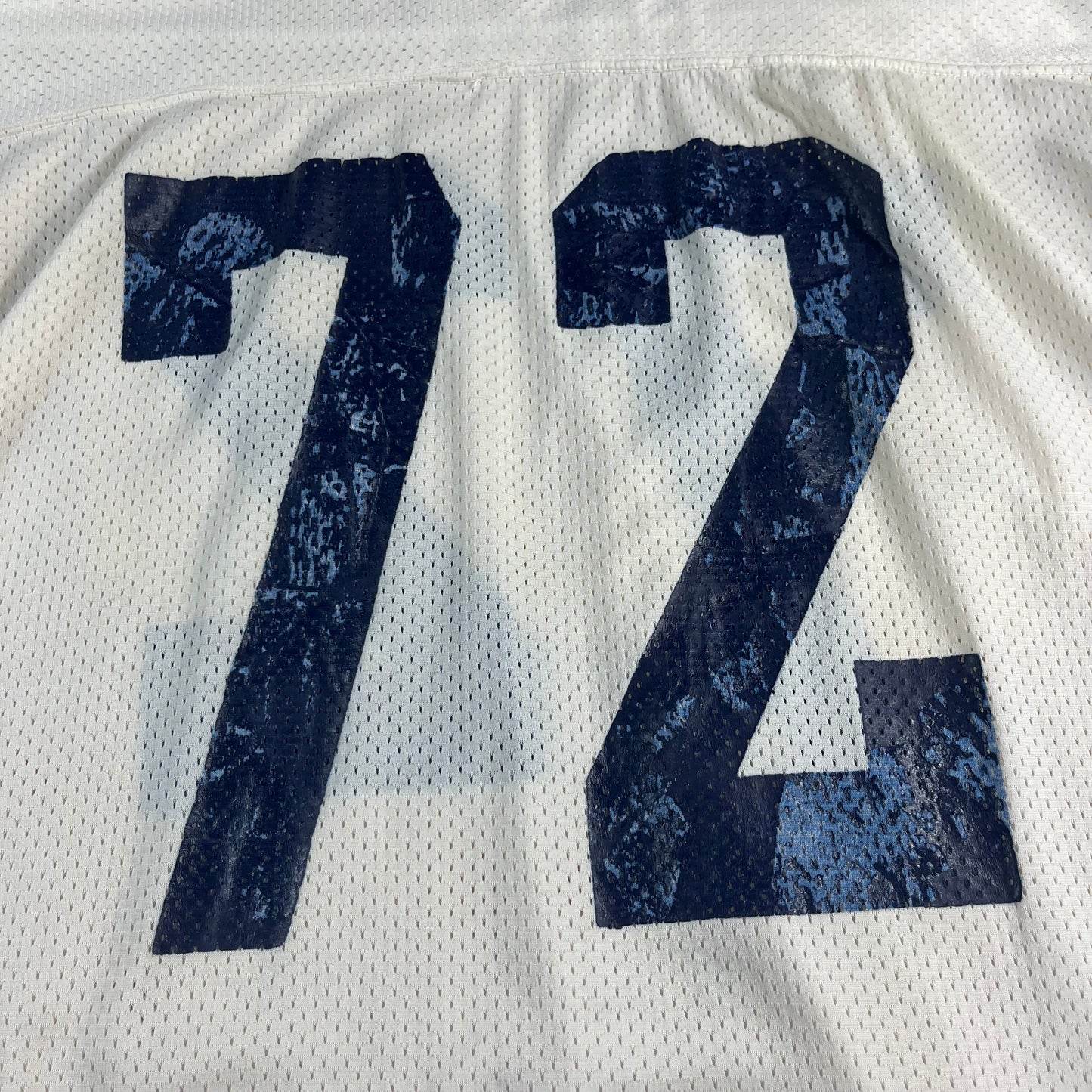 70s VTG Speedline white mesh football jersey - L/XL