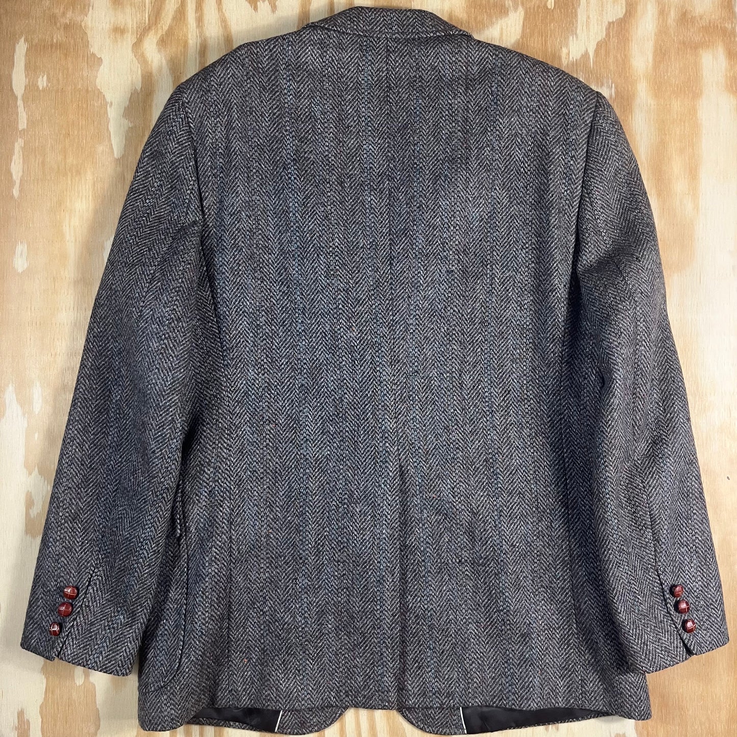 90s VTG Hanover Square Parisian donegal wool blazer - M/L