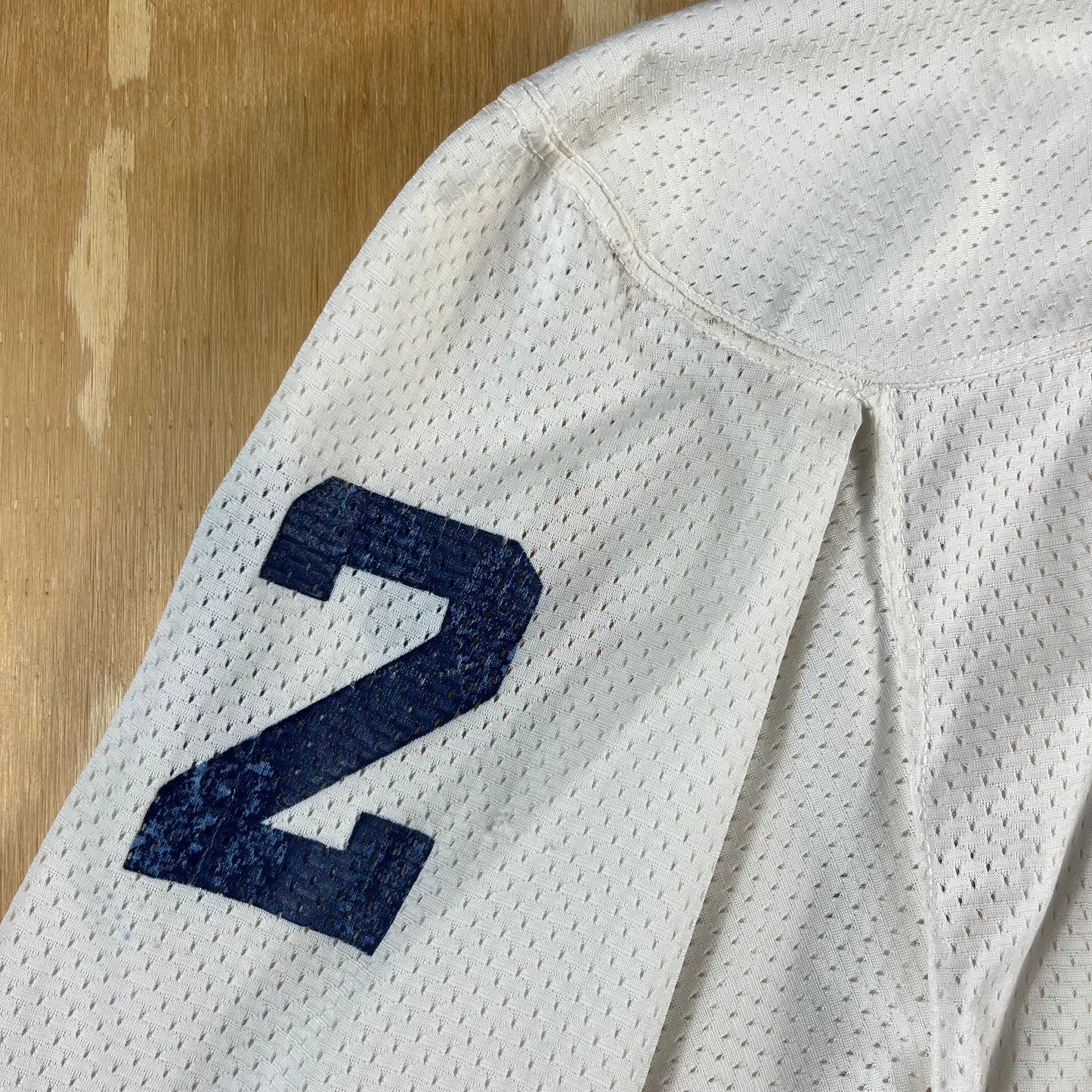 70s VTG Speedline white mesh football jersey - L/XL