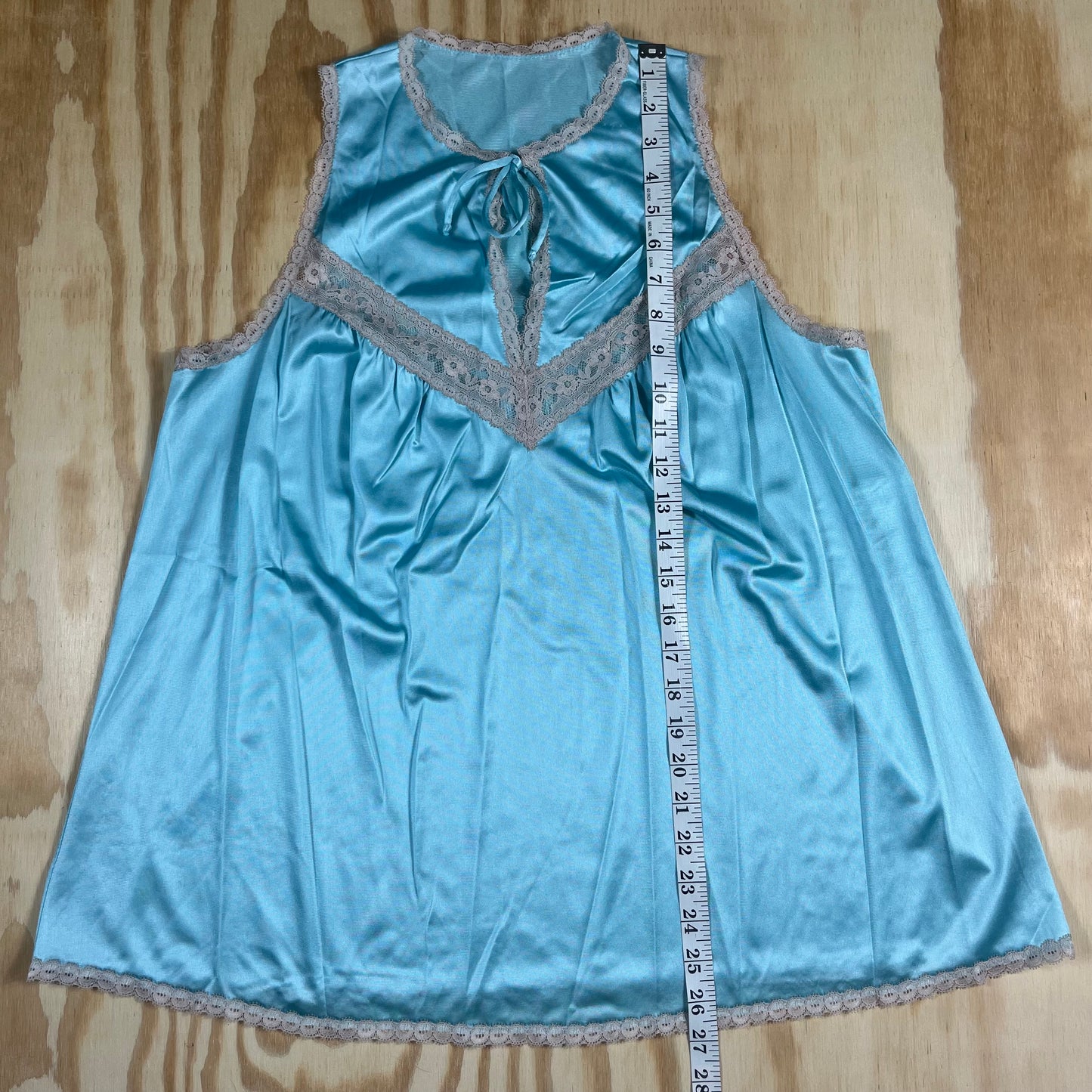 80s VTG Vanity Fair lace babydoll lounge set - S/M