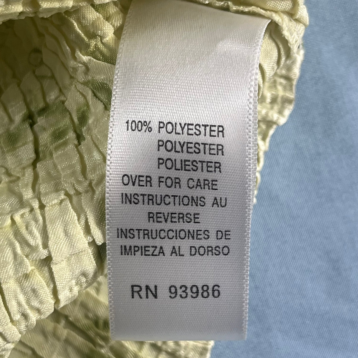 Y2K VTG Casual Corner Annex sage green crinkle popcorn tank top - S/M