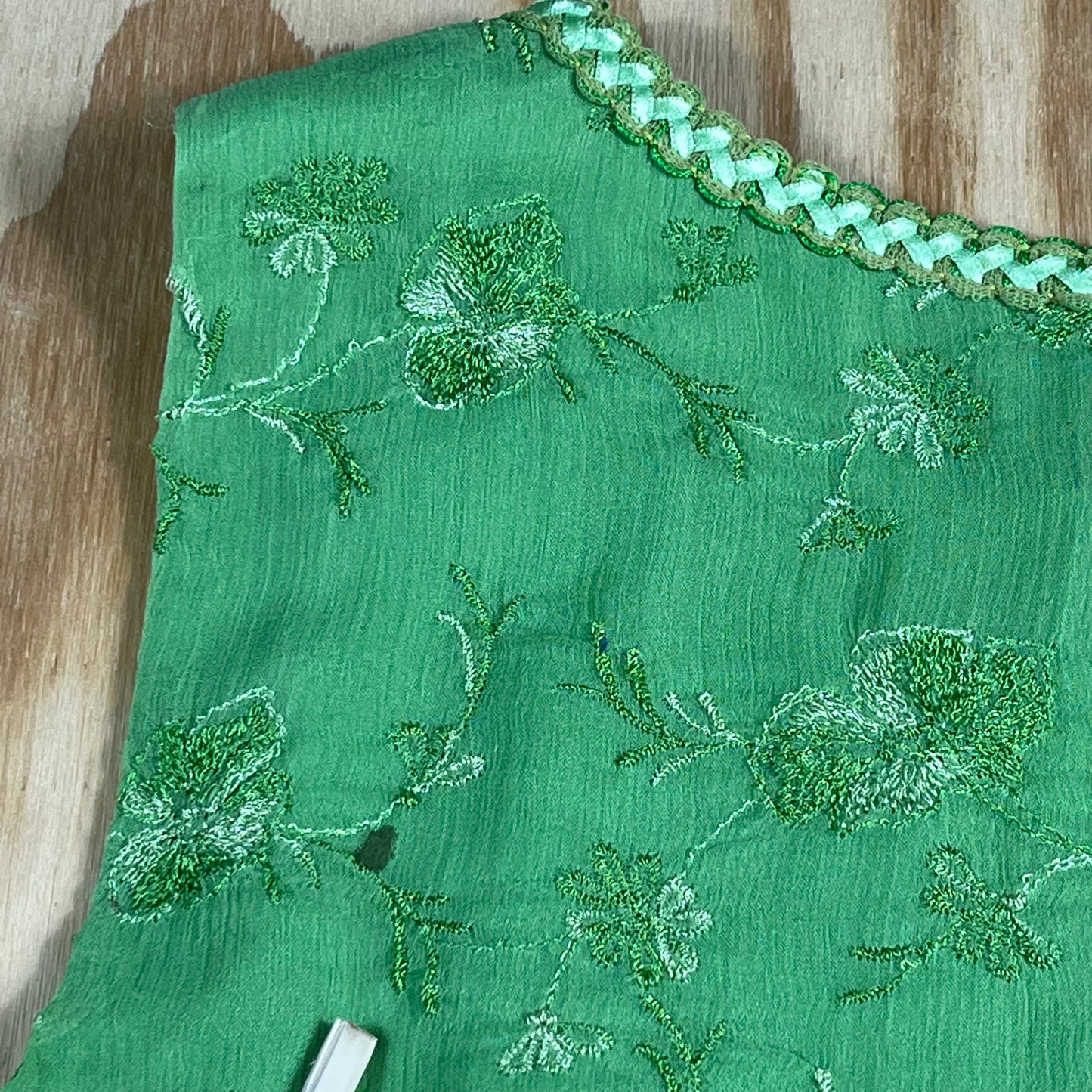 preloved Express embroidered chiffon babydoll blouse - XS/S