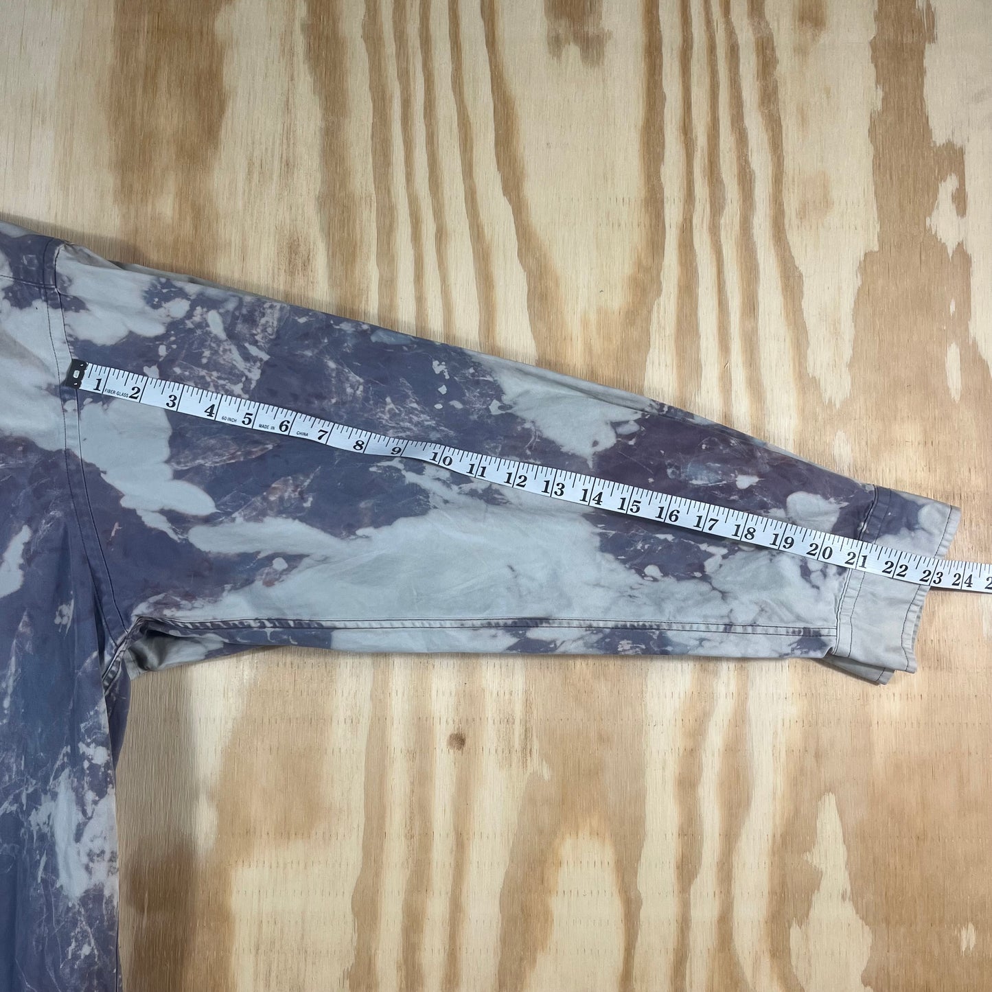 reworked URME x Alton Kyle "HICA benefit" bleach dye button down - 1X/2X