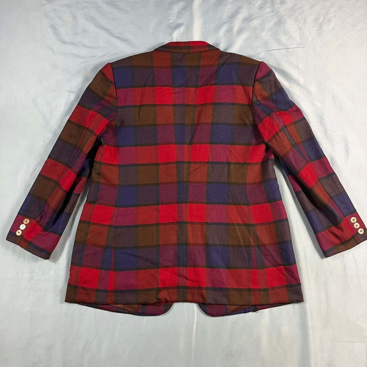 70s 80s VTG plaid blazer - size M/L