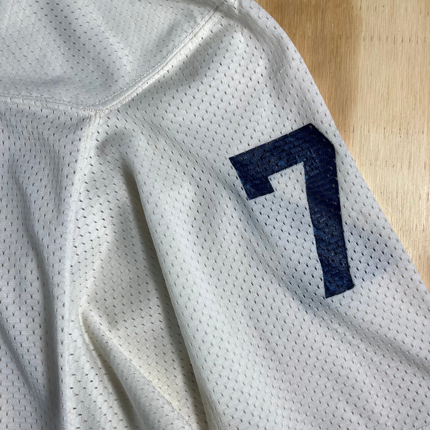 70s VTG Speedline white mesh football jersey - L/XL