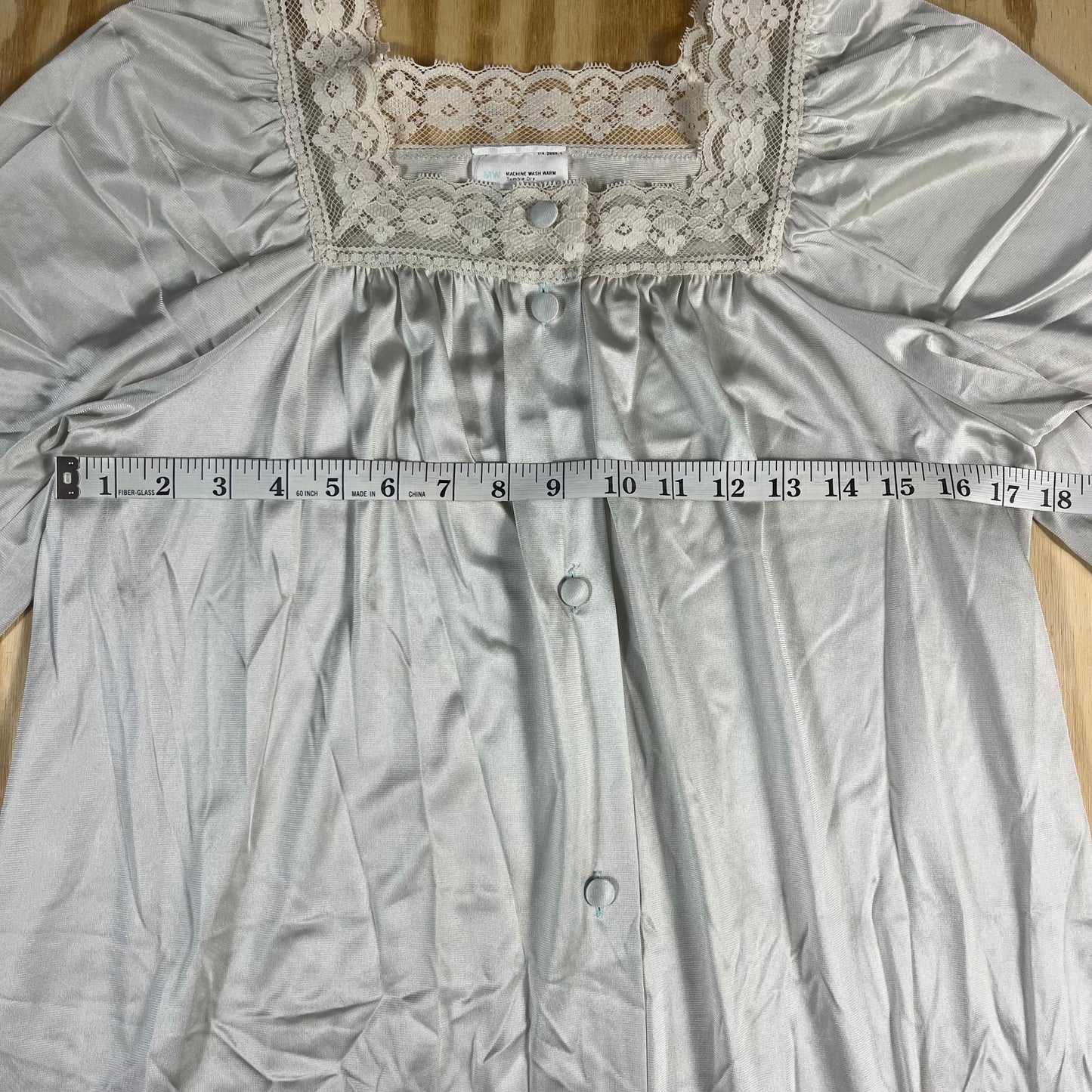 80s VTG JCPenney corded lace peignoir set - XS/S