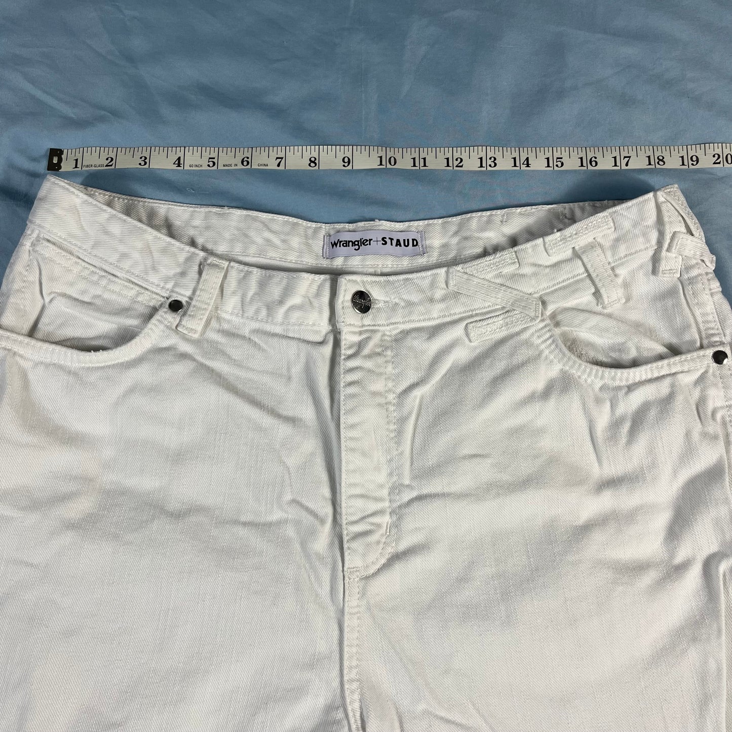 preloved Wrangler x STAUD straight leg jeans - 33x32