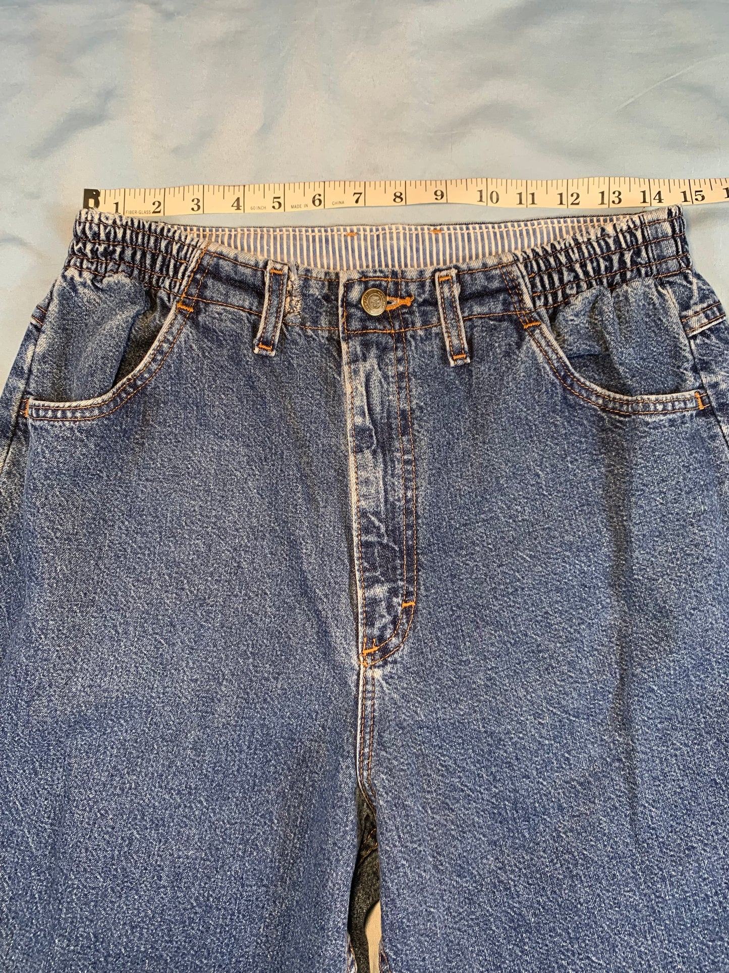 preloved Wrangler elastic waist mom jeans - S/M