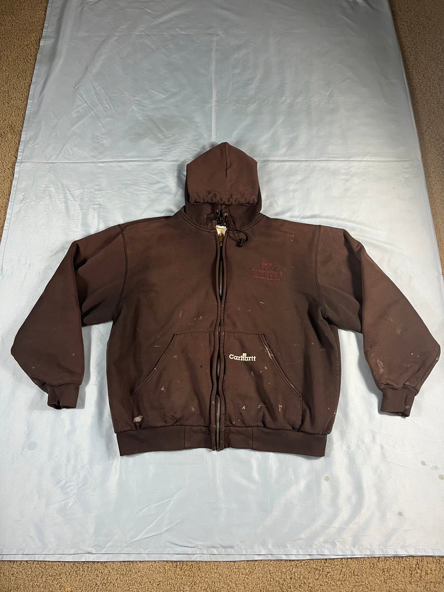 Y2K VTG Carhartt full zip hoodie - L/XL