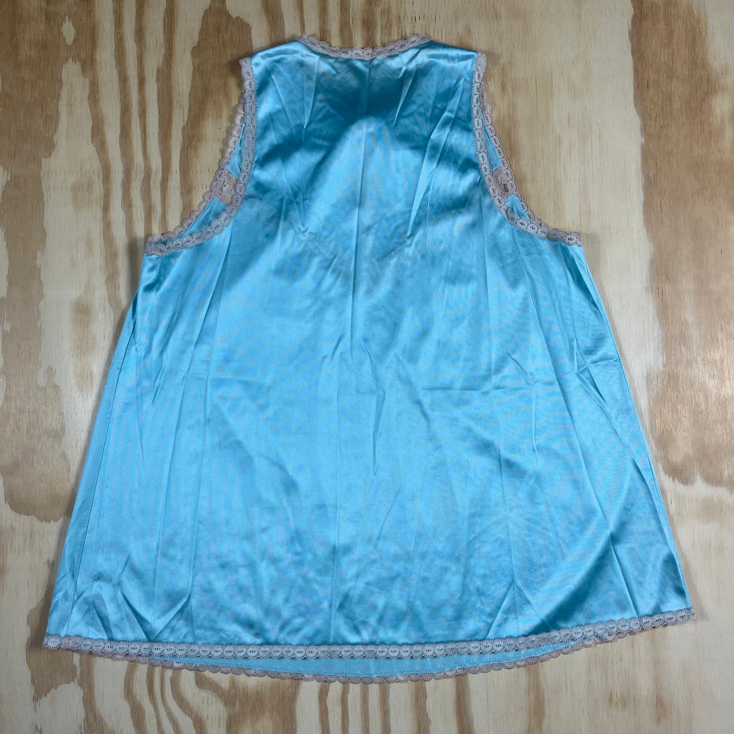 80s VTG Vanity Fair lace babydoll lounge set - S/M