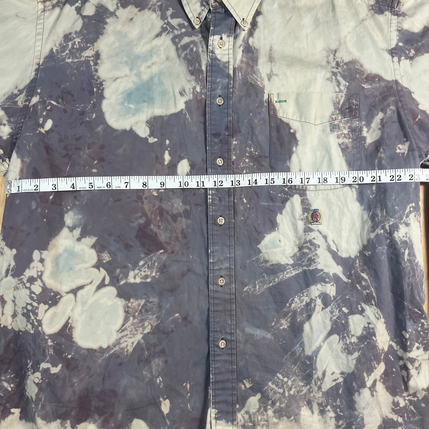 reworked URME x Alton Kyle "HICA benefit" bleach dye button down - 1X/2X