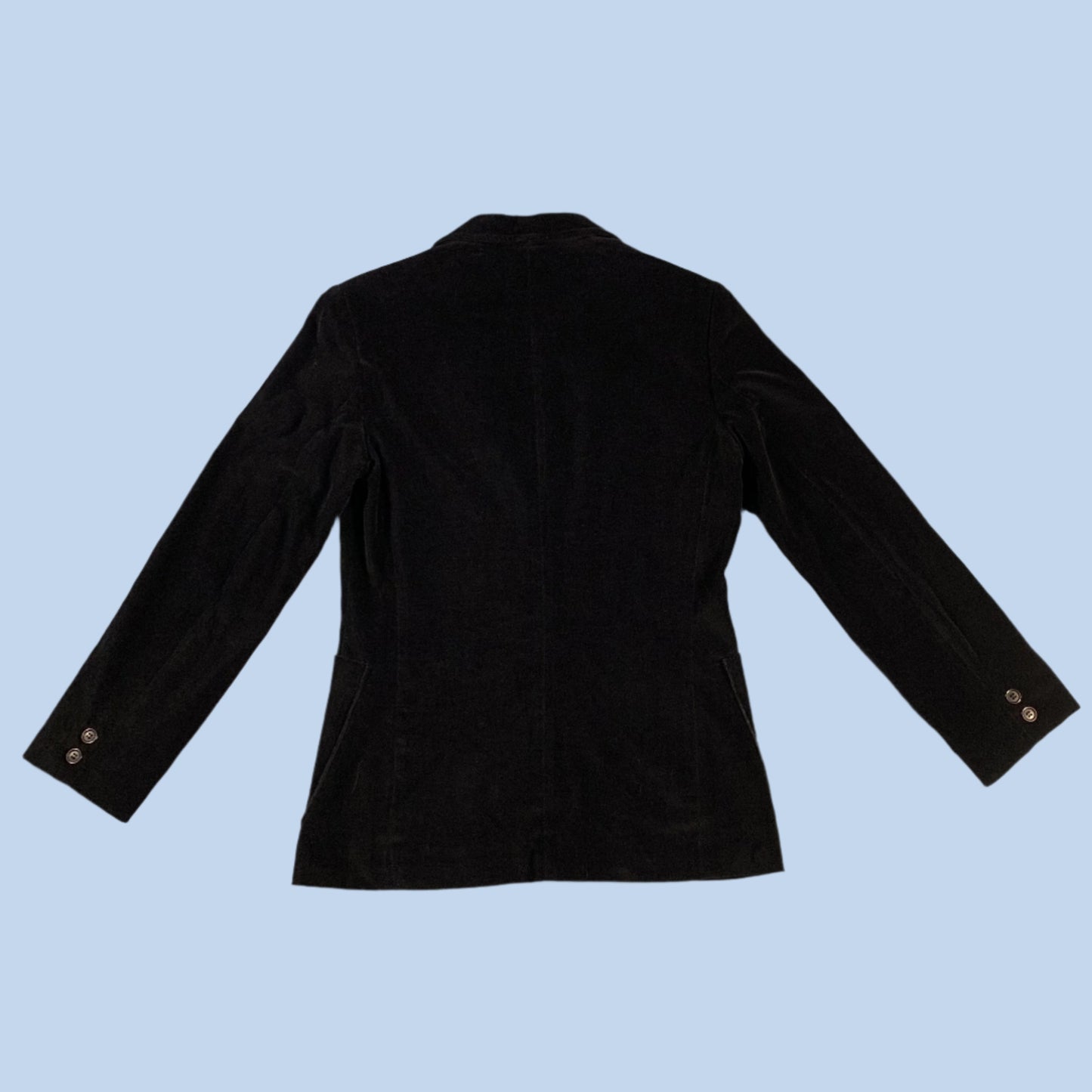 VTG black velvet blazer - size S/M
