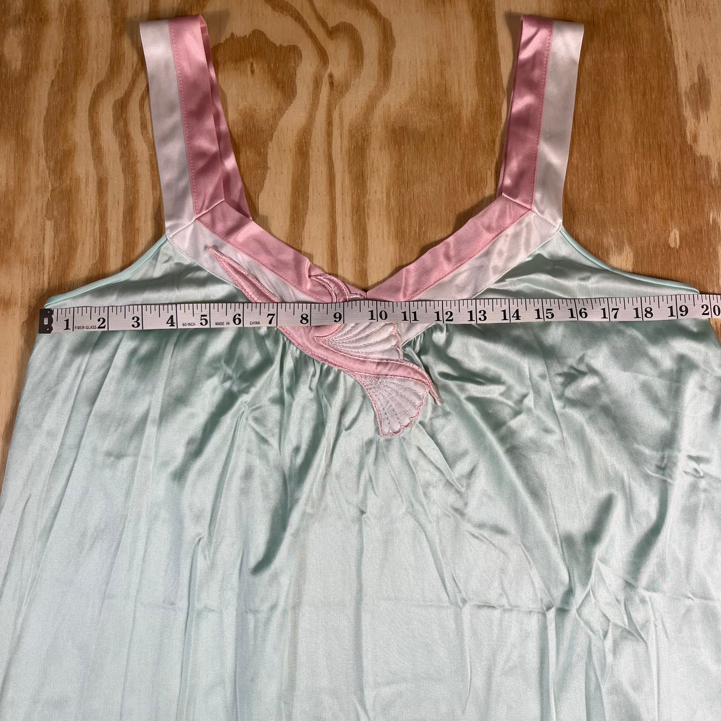 80s VTG Vanity Fair color block peignoir set - M/L