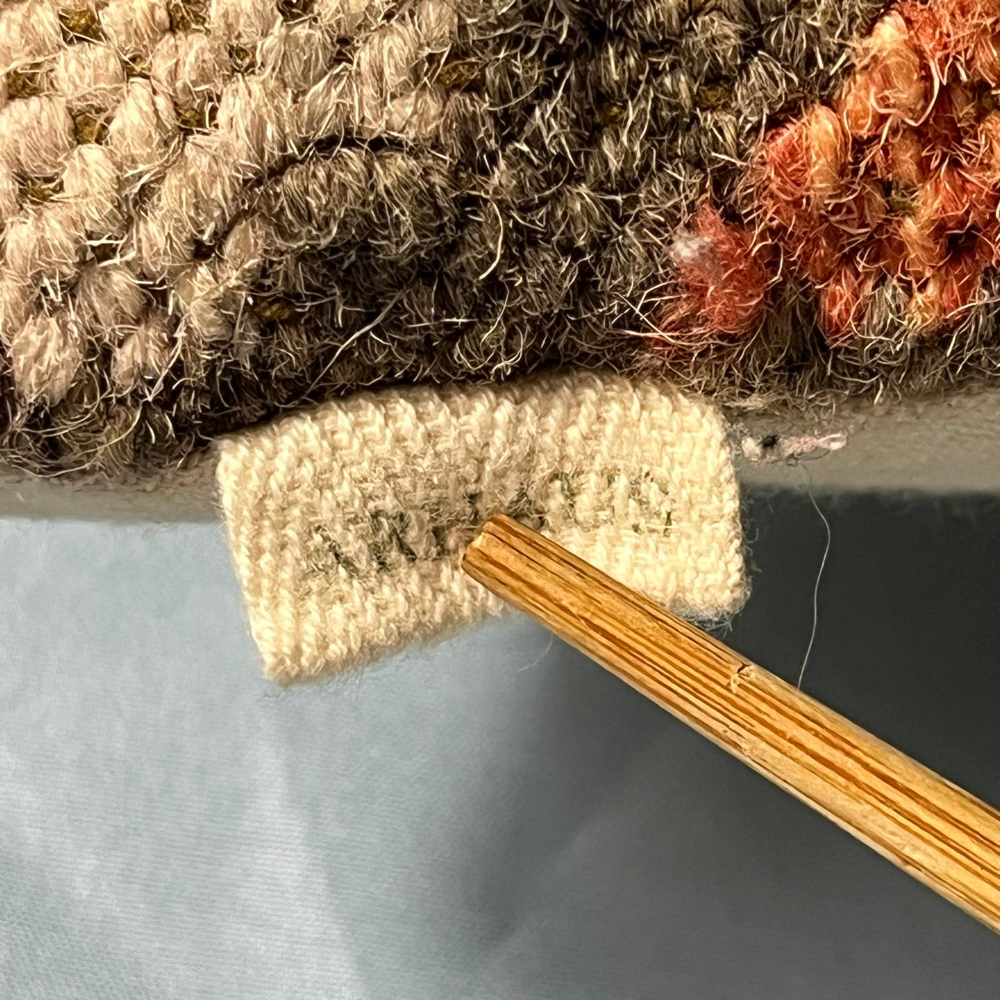 preloved Arhaus hand-woven kilim wool lumbar pillow - O/S