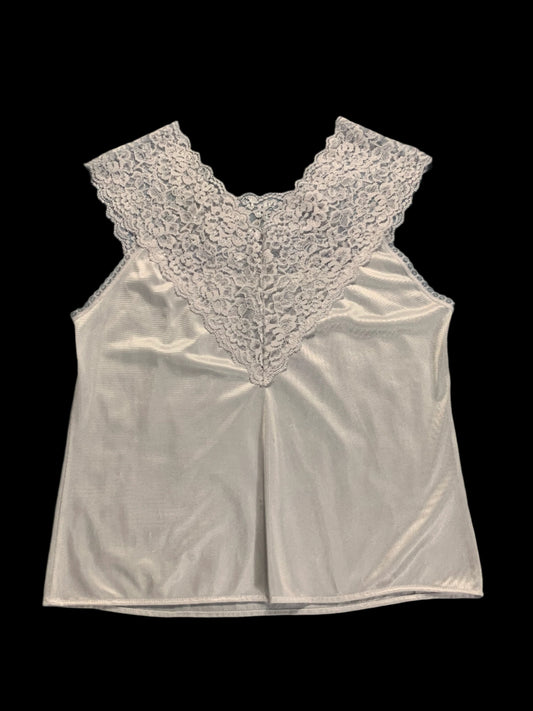 VTG lace trim cami top - size S/M