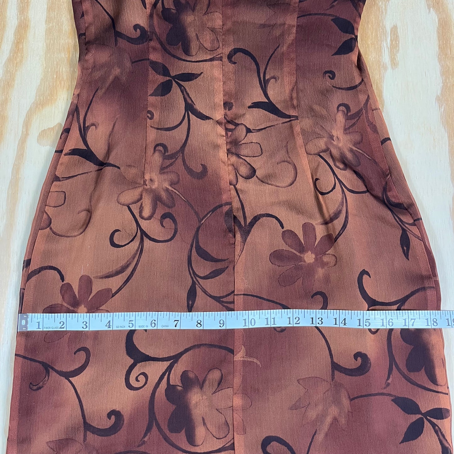 90s VTG Tessuto floral double slit maxi dress - XXS/XS