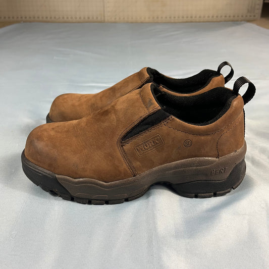 preloved Worx by Red Wing 5107 brown suede steel toe shoes - 6W