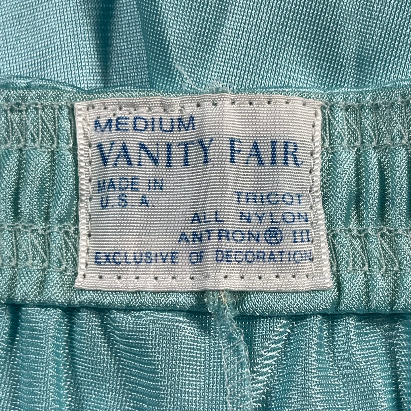 80s VTG Vanity Fair lace babydoll lounge set - S/M
