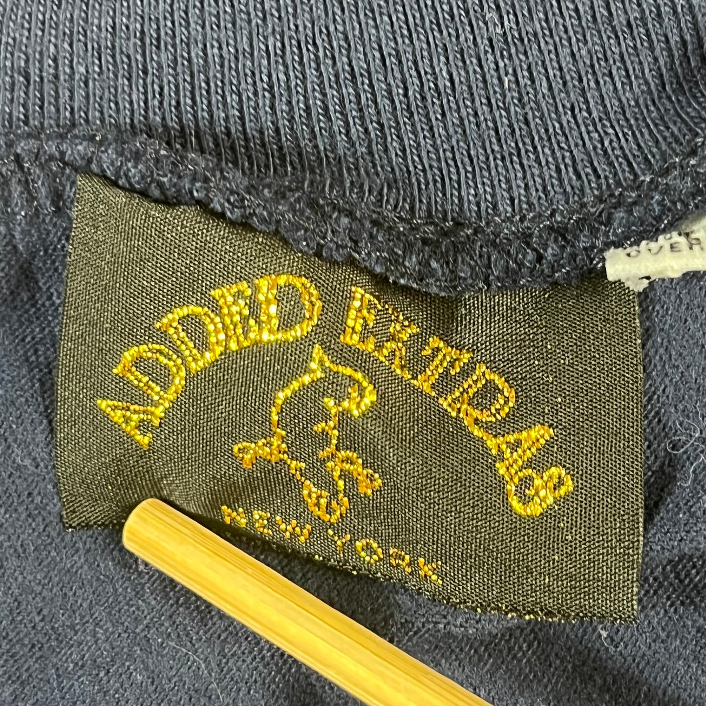 90s VTG Added Extras NY navy turtleneck dickie - O/S