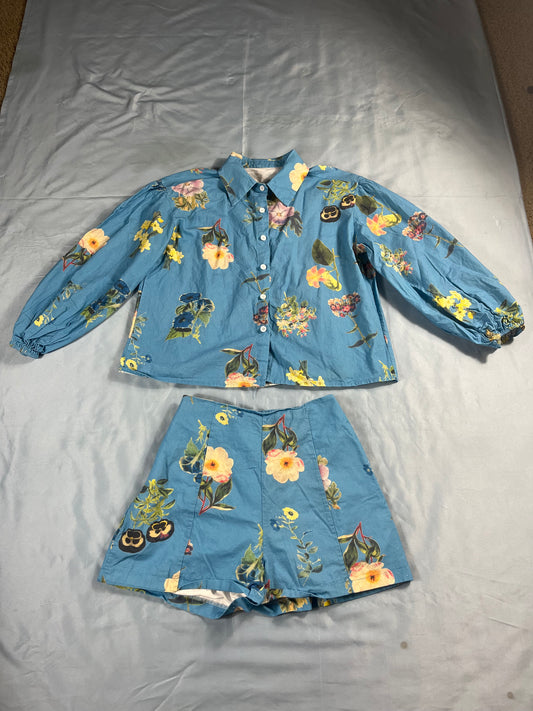 VTG floral set - XXS/XS