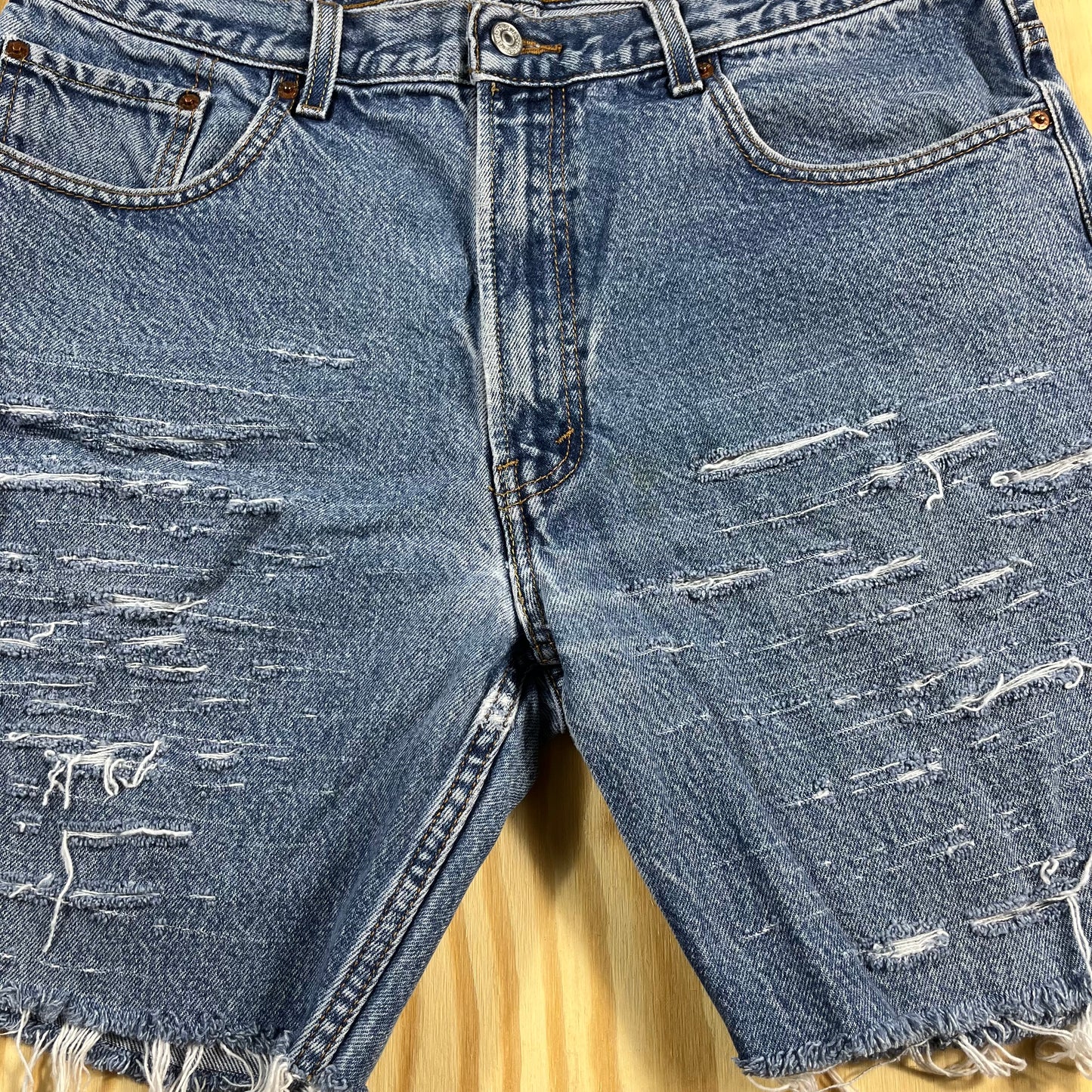 reworked Levi's 505 custom cutoff jorts - 1X/2X