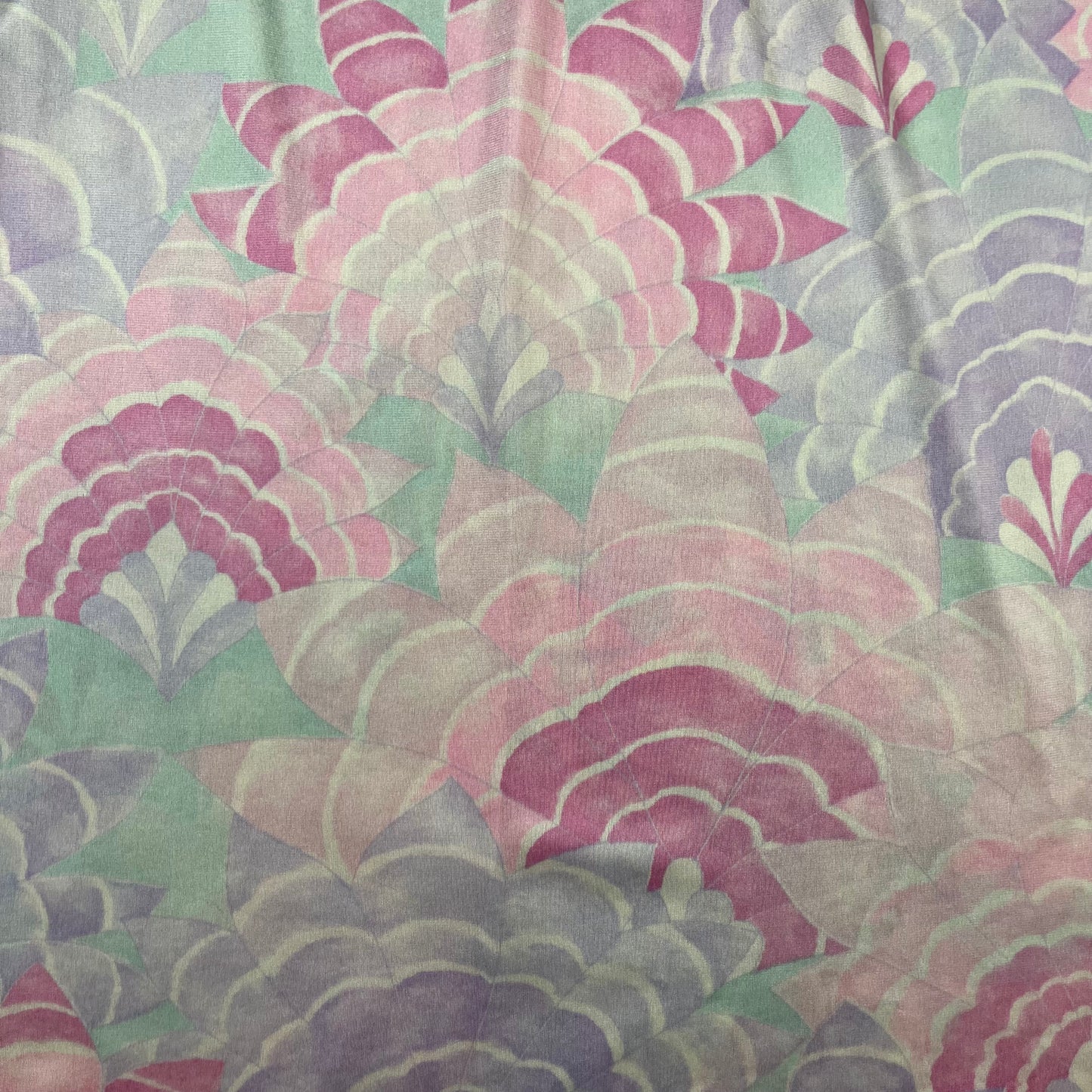 60s VTG pastel babydoll floral sleep dress - M/L