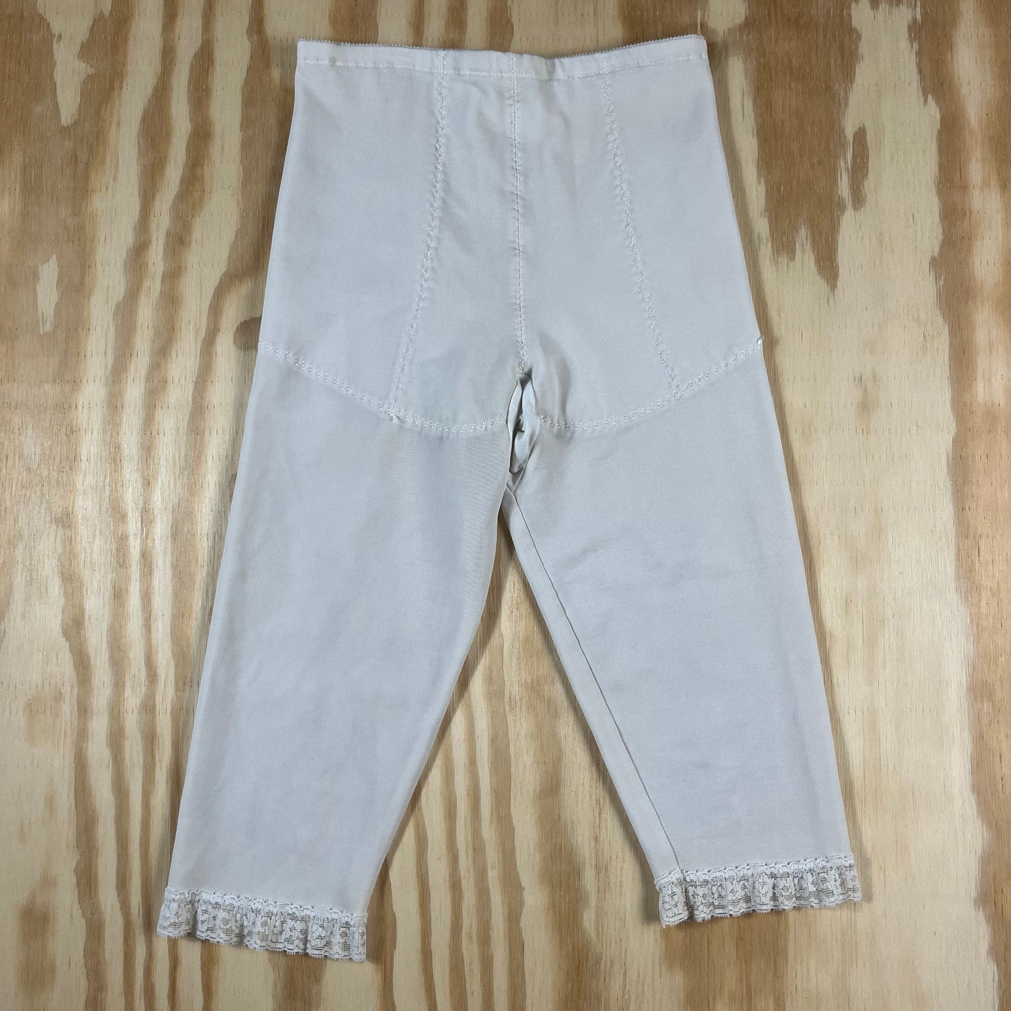 80s VTG Subtract lace trim girdle shapewear - S/M