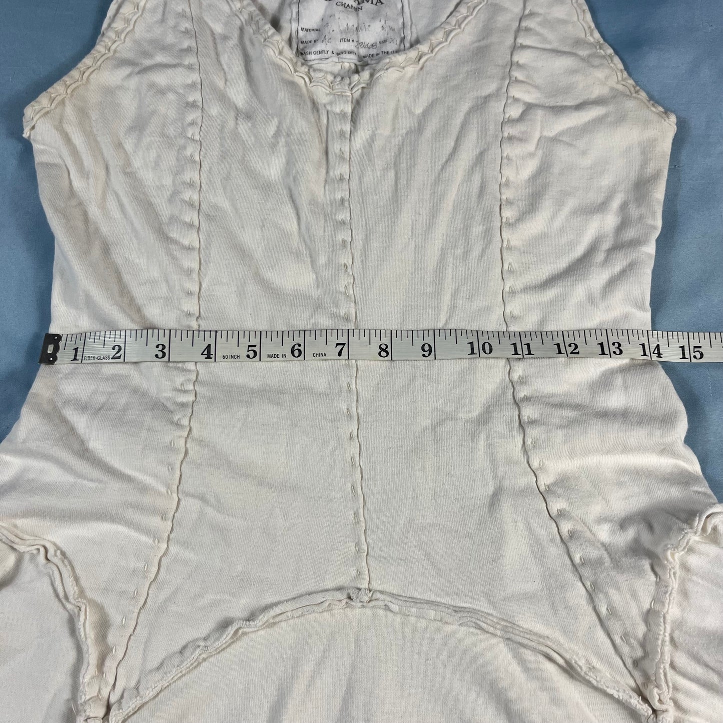 artisan hand-sewn Alabama Chanin “Cynthia” dress - L/XL