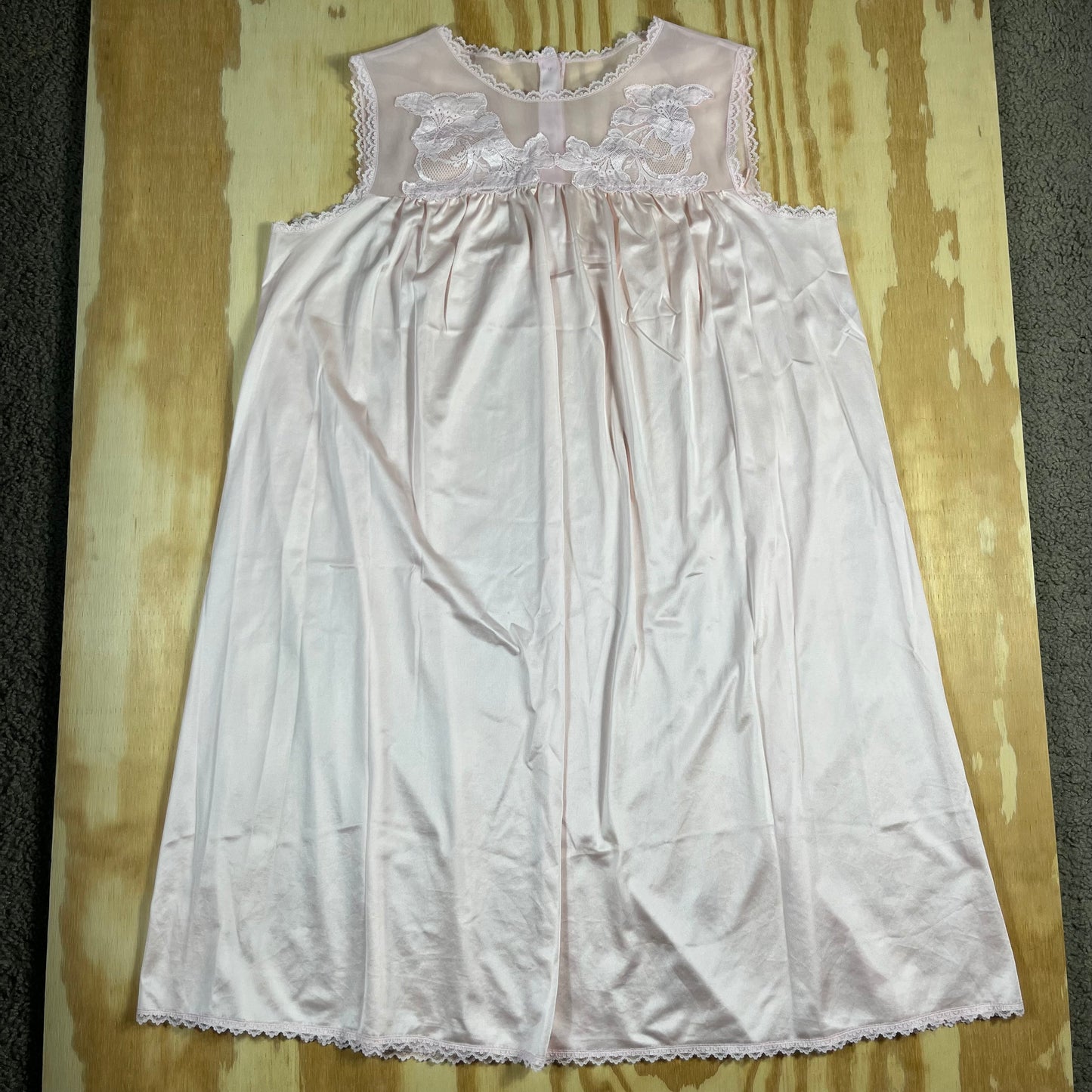 70s VTG Henson Kickernick floral applique peignoir set - M/L