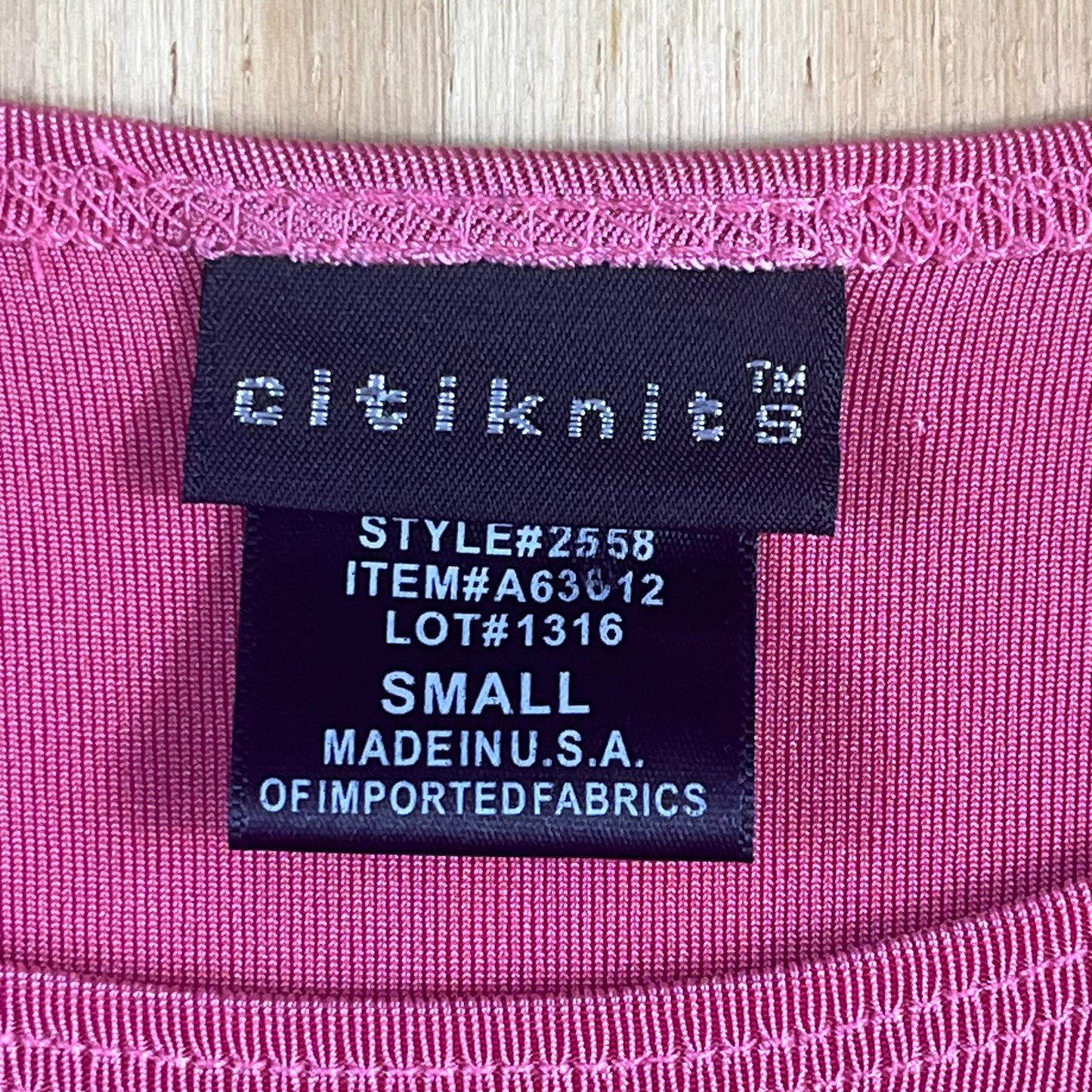 Y2K VTG Citiknits fine rib scoop neck tank top - XS/S