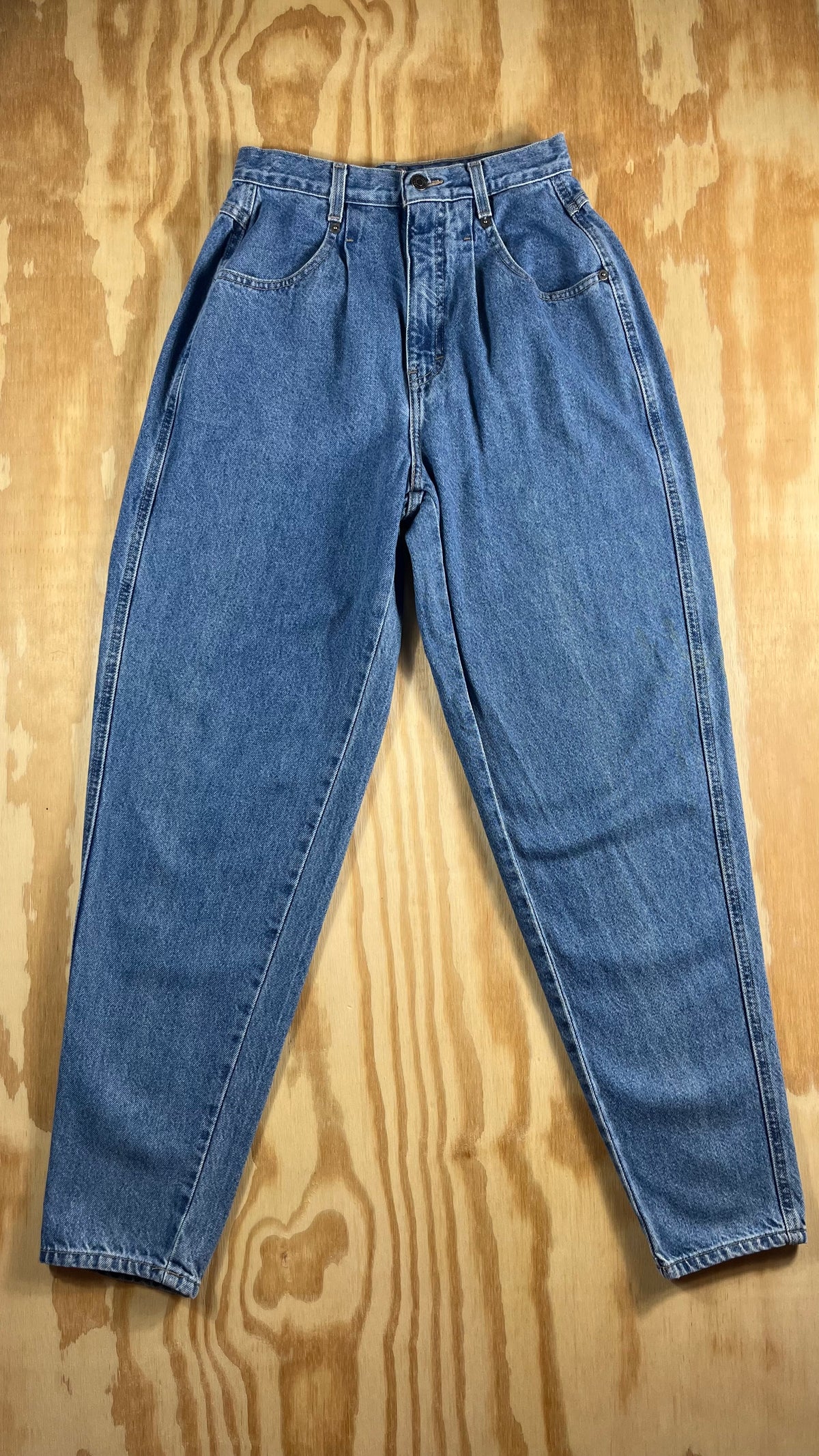 80s VTG Brittania pleated high waist balloon mom jeans - 28x30