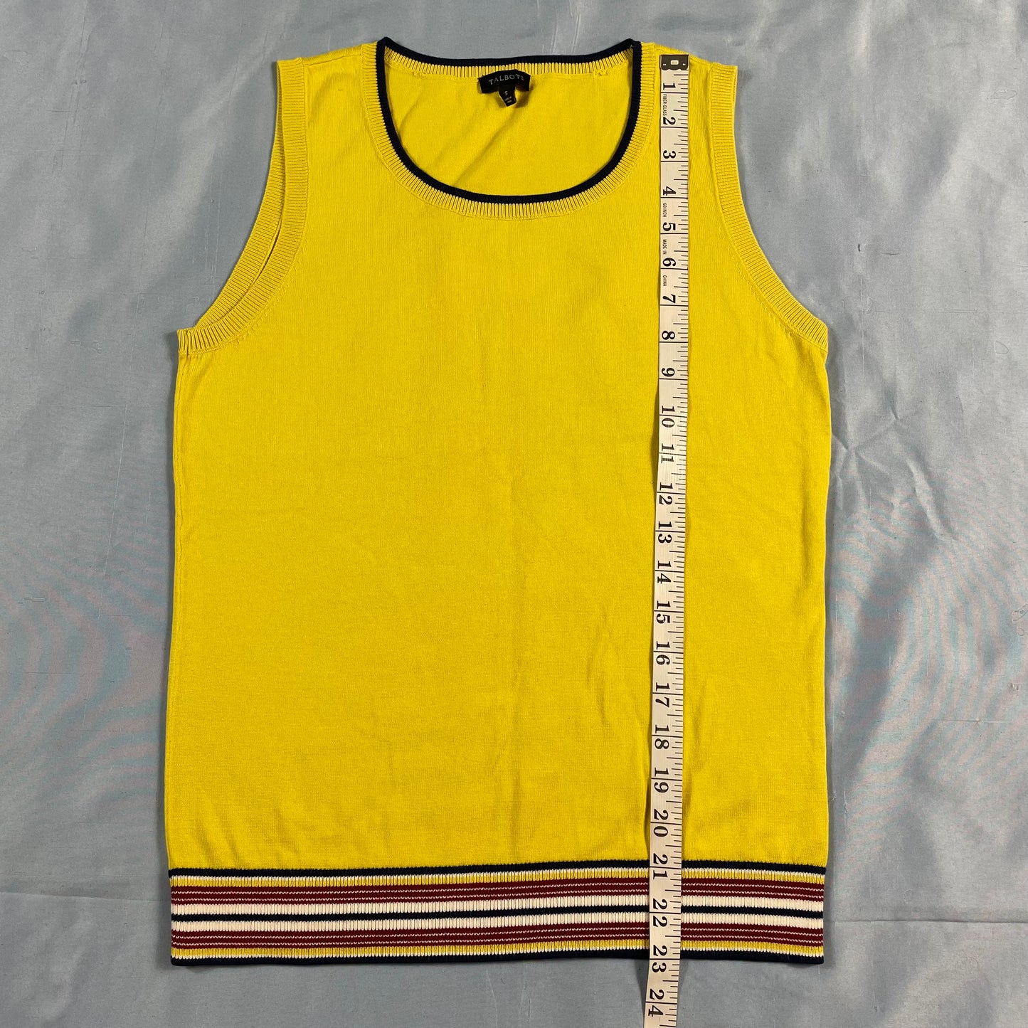 preloved Talbots nautical stripe knit shell tank - XS/S